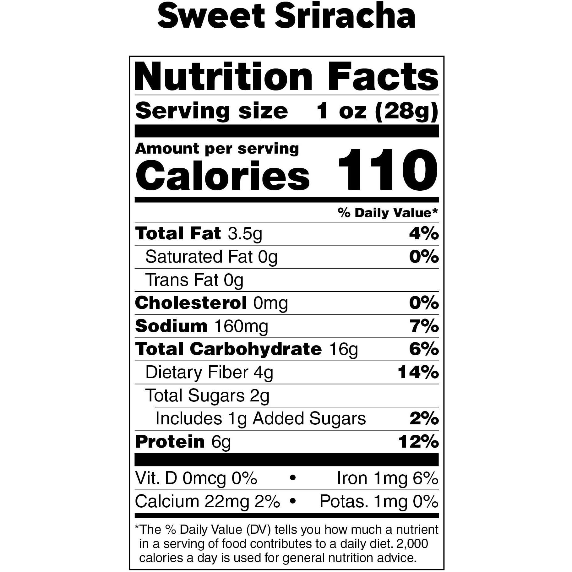 Enlightened Bada Bean Bada Boom - Plant-Based Protein, Gluten Free, Vegan, Crunchy Roasted Broad (Fava) Bean Snacks, 110 Calories Per Serving, Sriracha, 1 Oz, 24 Pack
