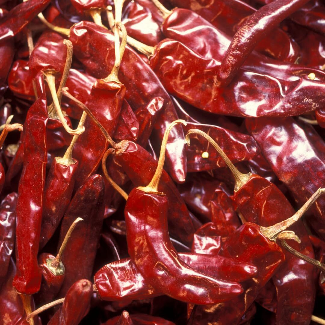 Alma Gourmet Whole Dried Calabrian Hot Chili Peppers Imported From Italy - Authentic Peperoncino Secco Calabrese - 14.1Oz (400G)