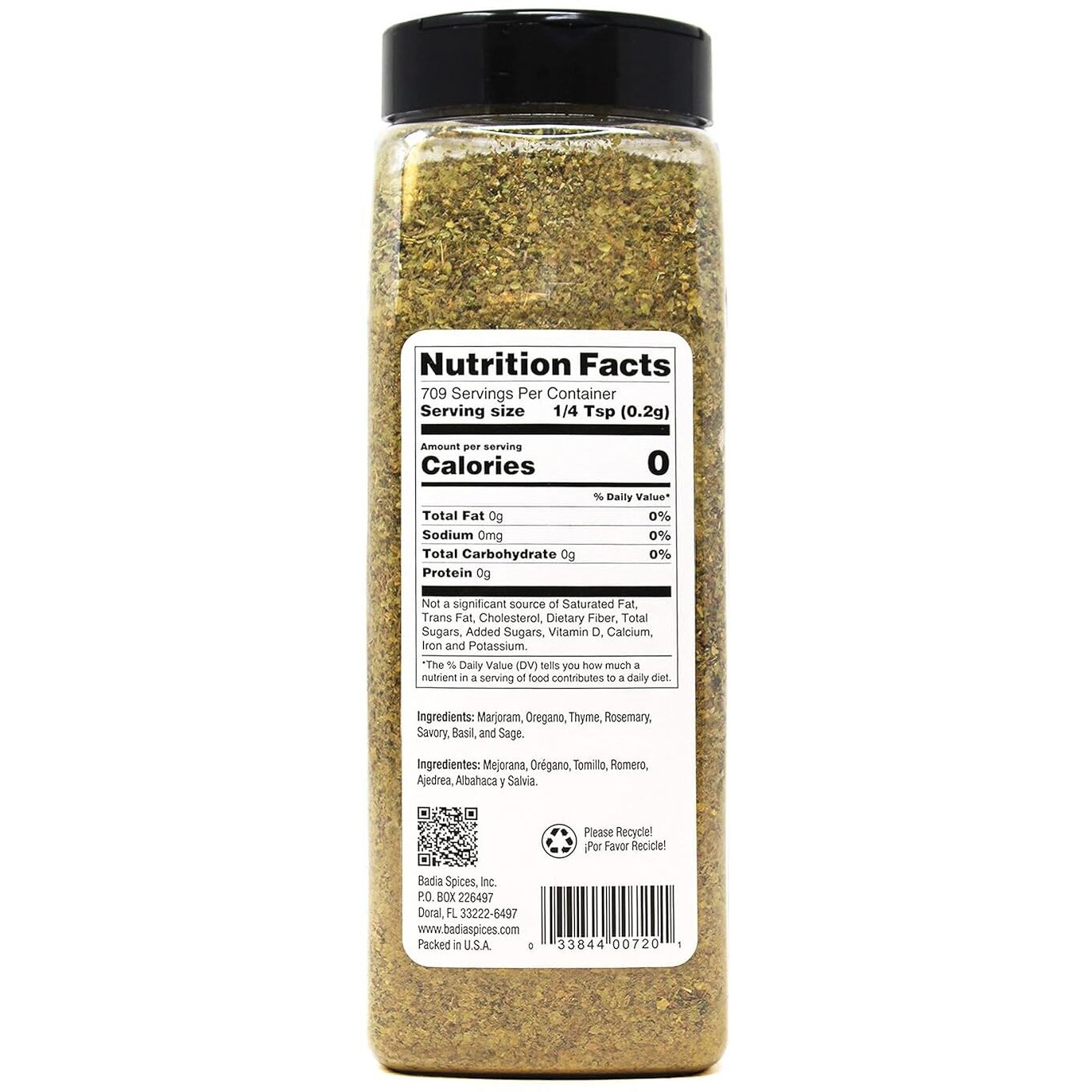Badia Italian Seasoning, Mediterranean Blend, 5 Oz