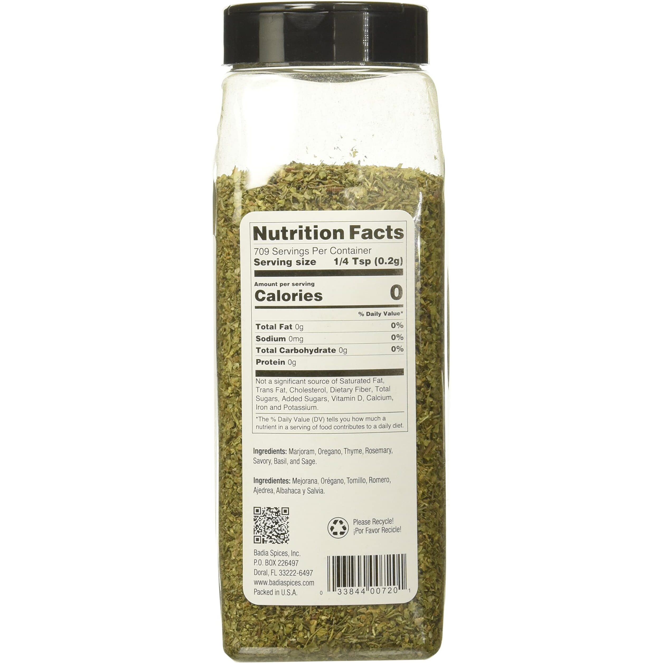 Badia Italian Seasoning, Mediterranean Blend, 5 Oz
