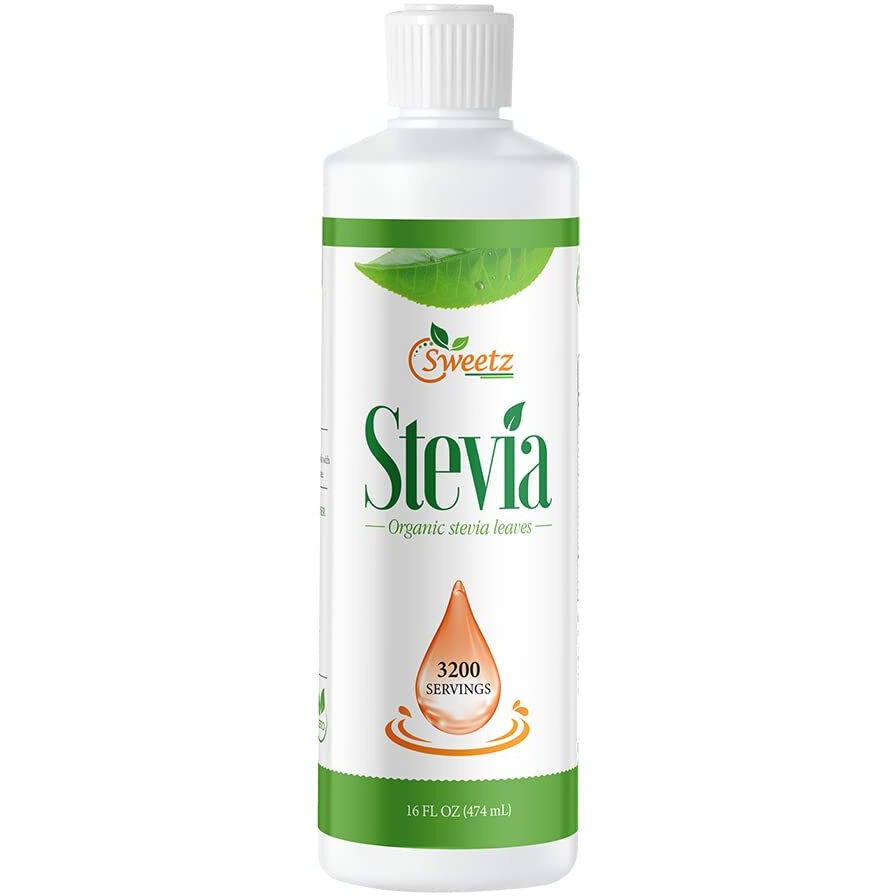 G-Sweetz Liquid Stevia -Stevia Sweet Drops - Made From Reb-D Rich Organic Stevia Extract - Concentrated Liquid Stevia Sweetener For Drinks, Food, And Pastries, No Calories, And No Carbs - 16 Fl Oz (3200 Servings)