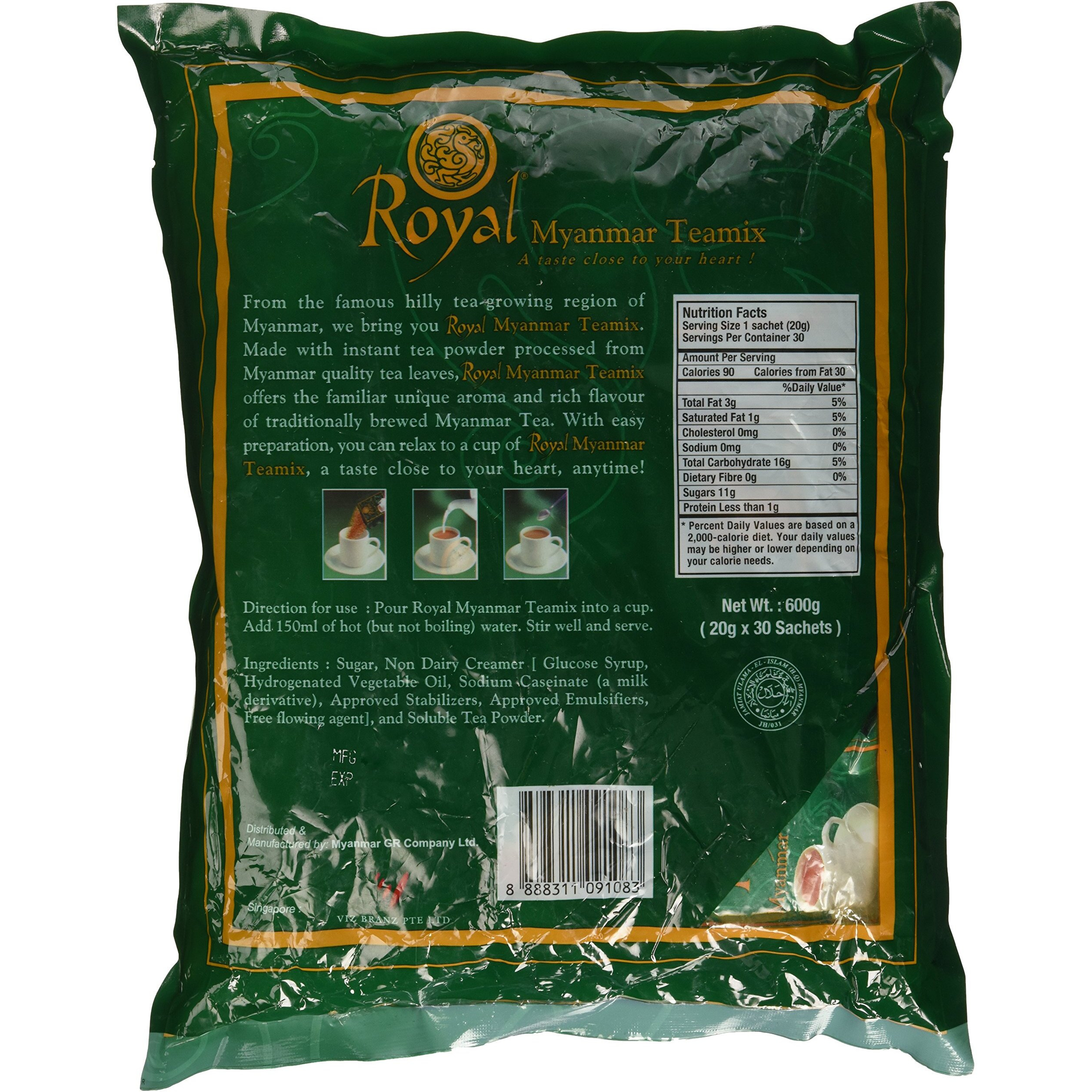 Royal Myanmar Tea Mix (30 Packets)