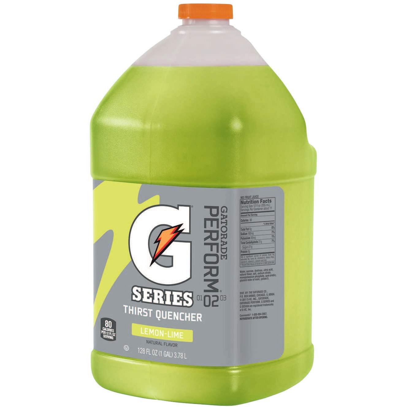 Gatorade 03984 Thirst Quencher Liquid Concentrate, Yellow, Lemon-Lime, 128 Fl Oz (Pack Of 4)