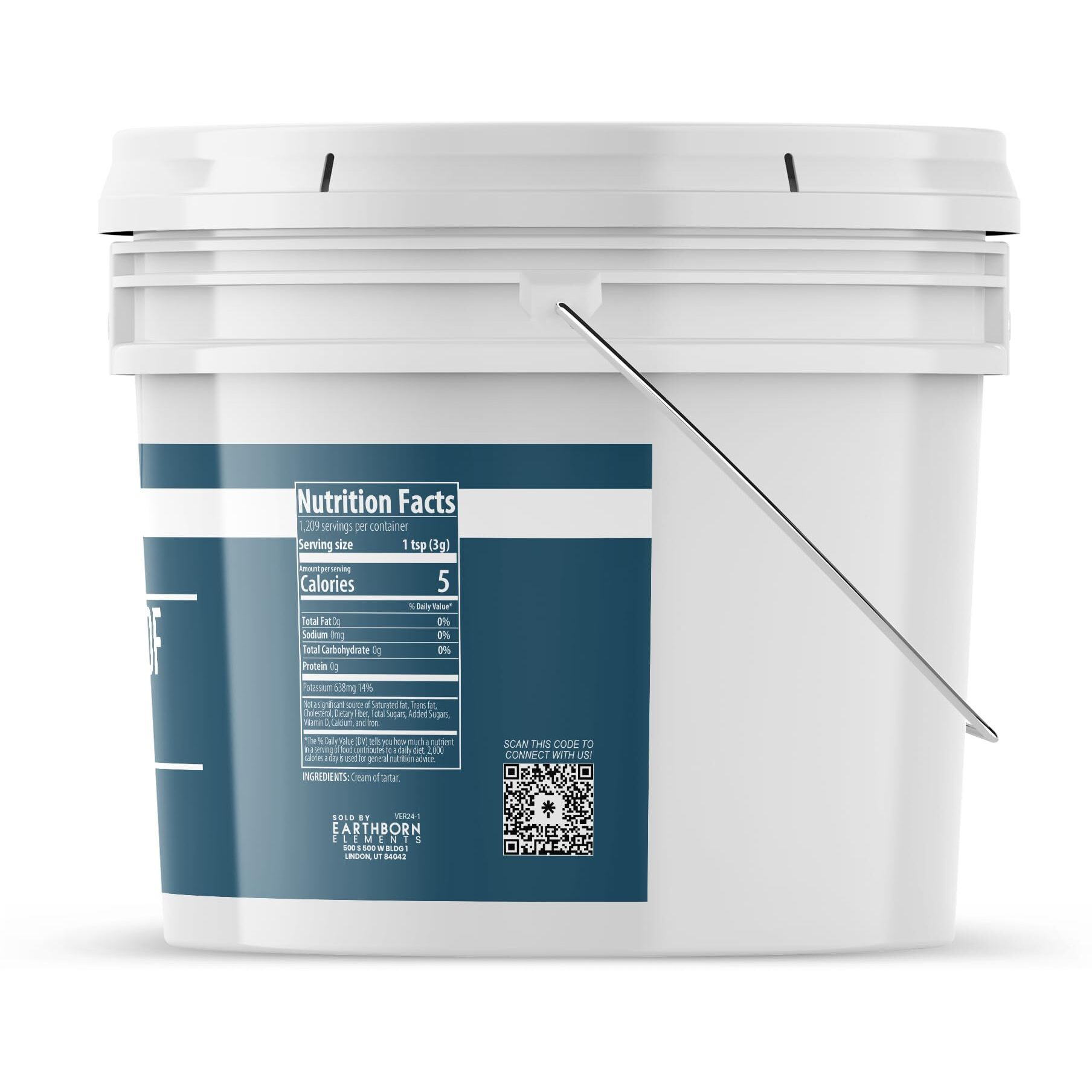 Earthborn Elements Cream Of Tartar (1 Gallon), Baking Ingredient, Non Gmo