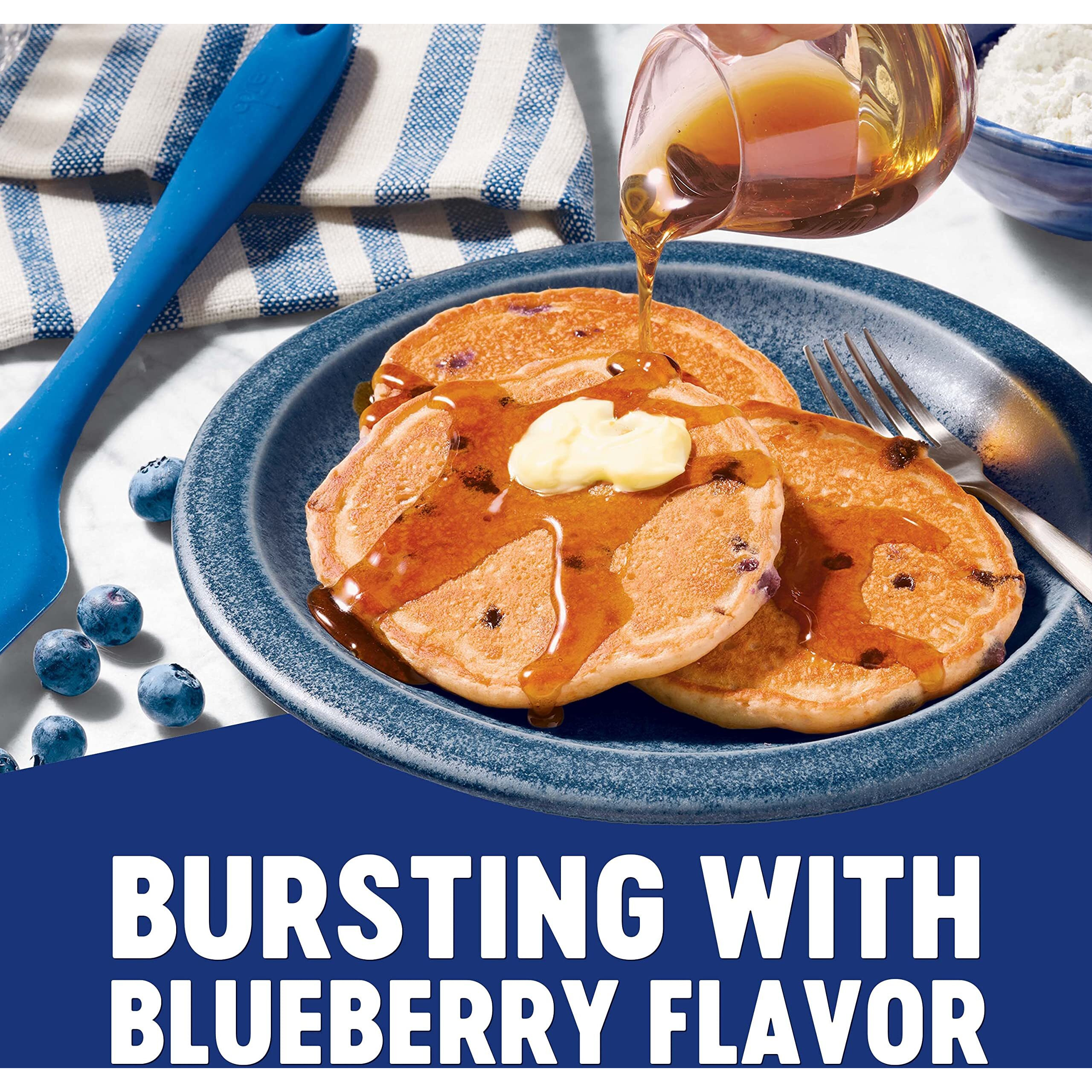 Krusteaz Light & Fluffy Complete Pancake Mix, Blueberry 25.2 Ounce (Pack Of 2)