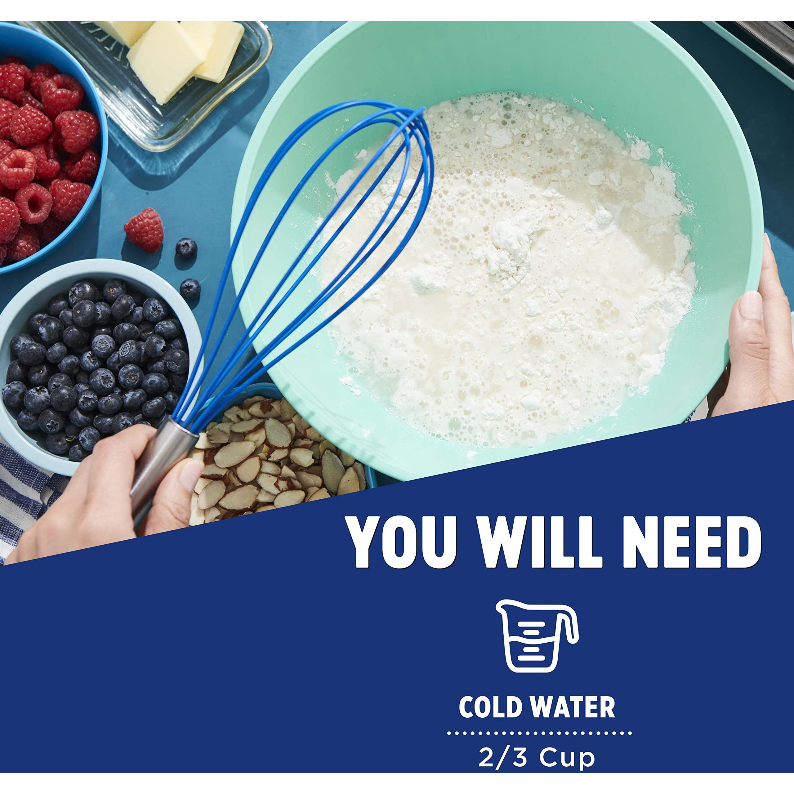 Krusteaz Light & Fluffy Complete Pancake Mix, Blueberry 25.2 Ounce (Pack Of 2)