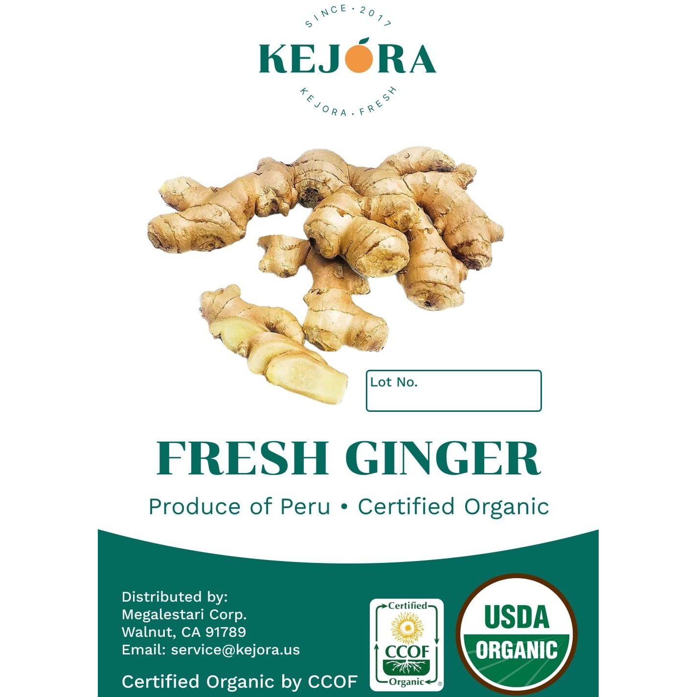Kejora 100% Organic Fresh Ginger Root - Source From Peru (2)