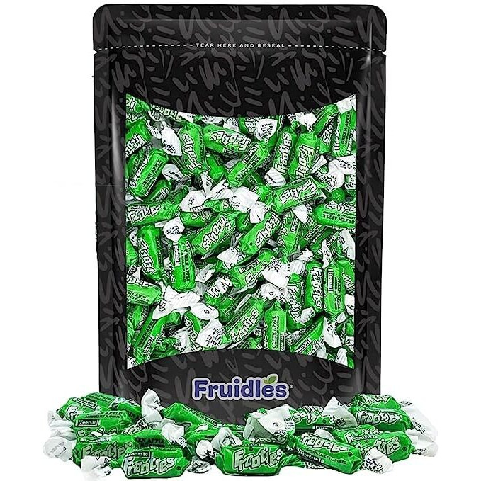 Fruidles Tootsie Roll Original Green Apple Twist Midgees, Peanut-Free, Gluten-Free, Kosher Certified, Individually Wrapped, Approx. 140 Count (2 Pounds)