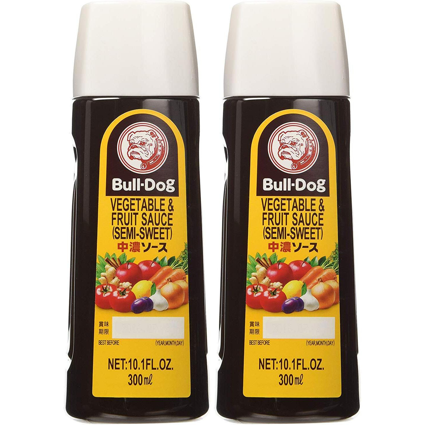 Bull-Dog Chuno Semi-Sweet Sauce 10.1 Fl. Oz. (2 Bottles)