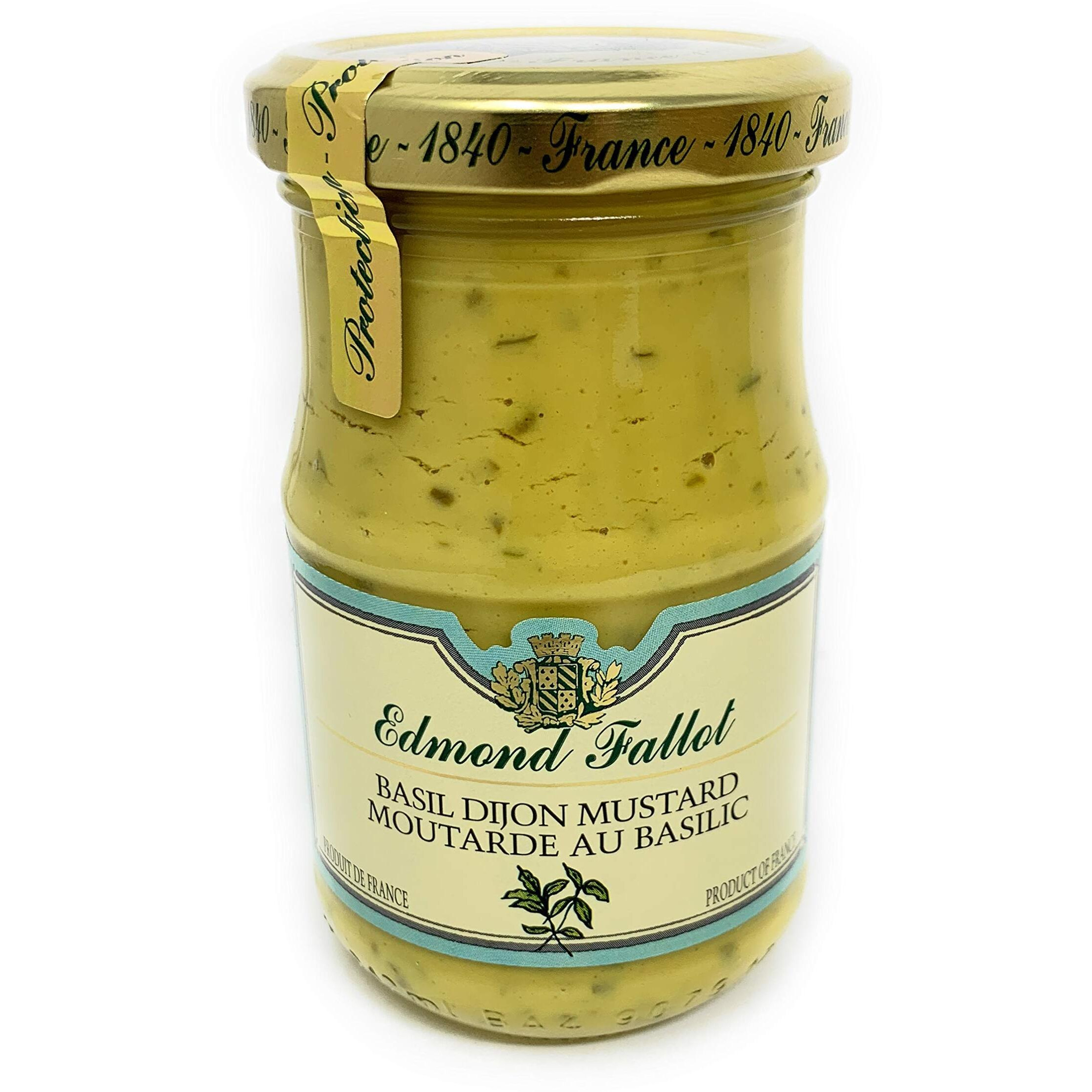 Edmond Fallot Mustards (Basil Dijon Mustard, 2 Pack)