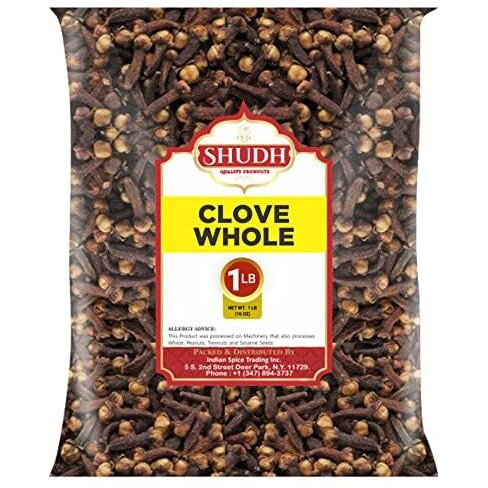 Indian Spice Clove Whole 1 Lb | 16 Oz | Laung | Great For Food, Tea, Pomander Balls And Potpourri, Hand Selected, Spice ~ All Natural | Non-Gmo | Vegan | Gluten Friendly | Indian Origin (1 Lb)