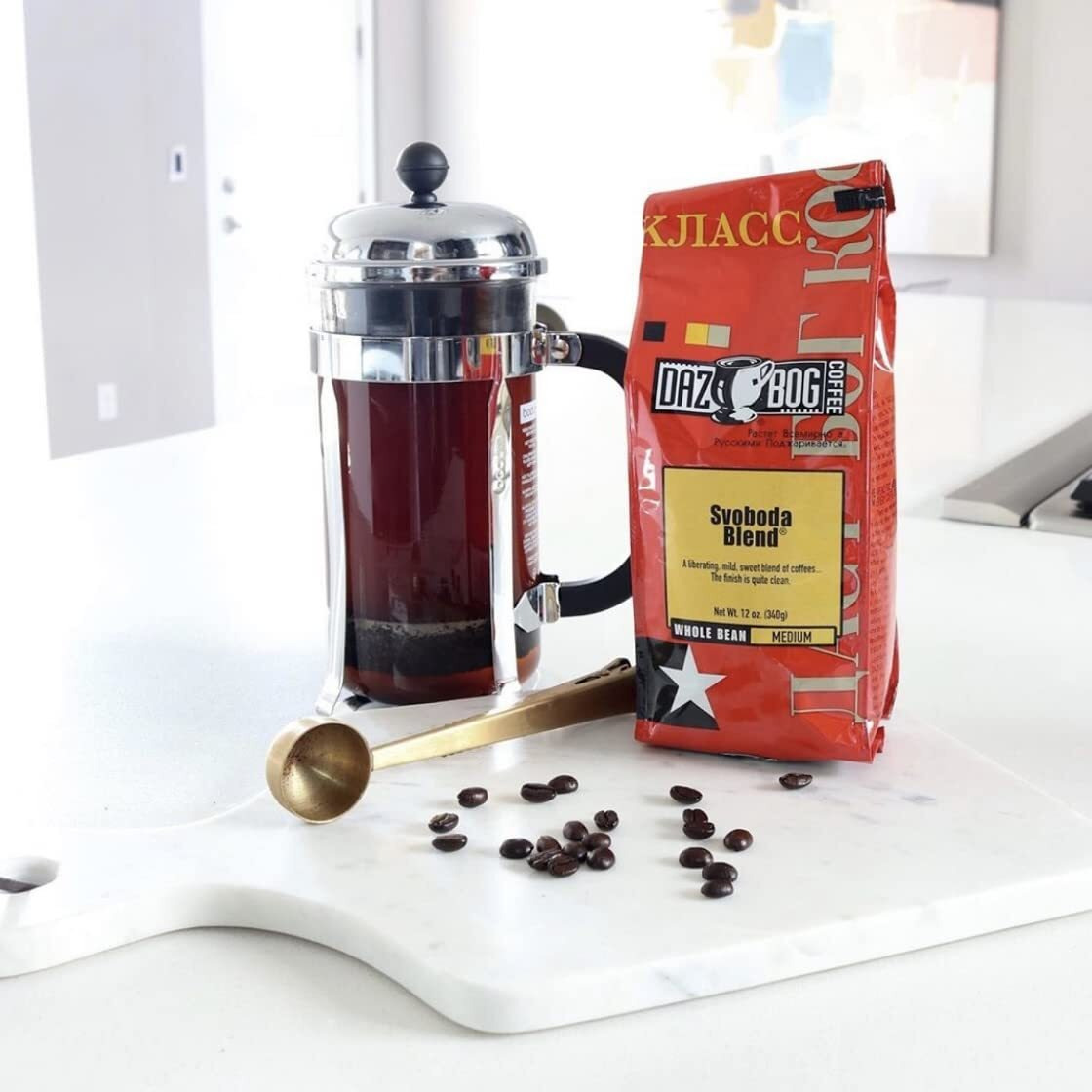 Dazbog Coffee | Svoboda Freedom Blend | Ground | 11 Oz. | Mild, Sweet Blend | Medium-Bodied Blend | Lively, Complex & Spicy | Heavenly Rich | Vacuum Sealed Freshness