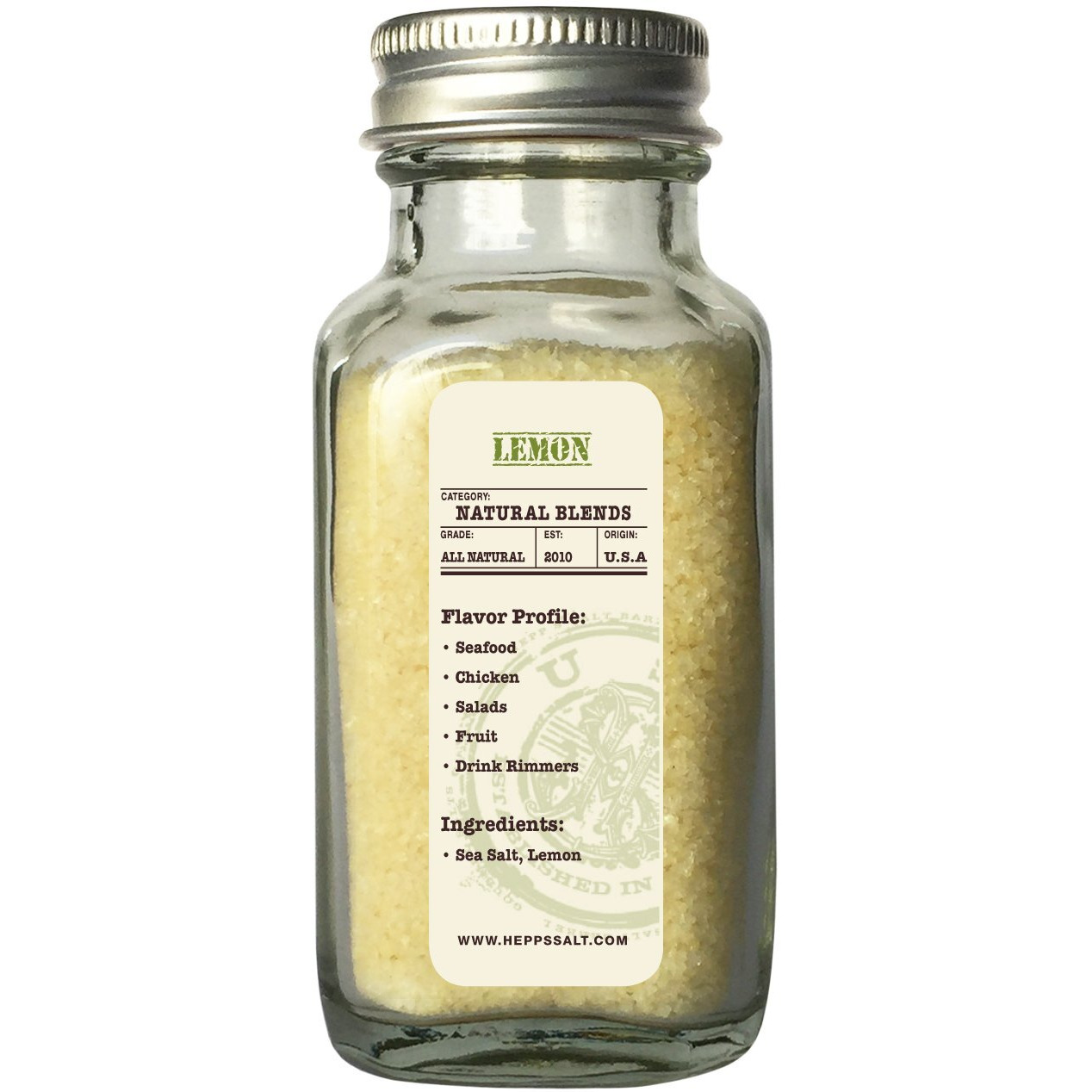 Hepp's Salt Co. Lemon Sea Salt 1.5 Oz