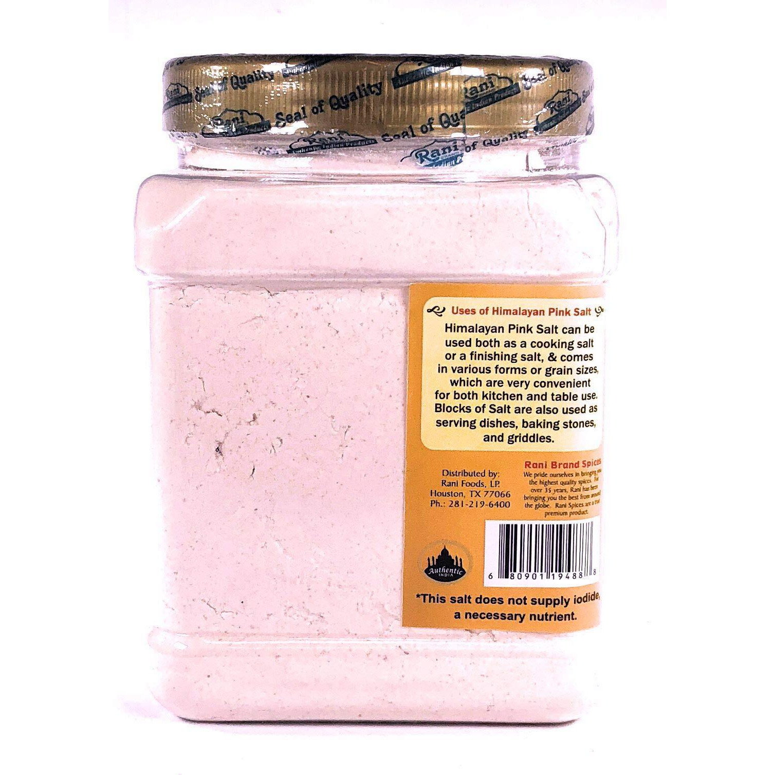Rani Himalayan Pink Salt Powder (84 Essential Trace Minerals) 32Oz (2Lbs) 908G Pet Jar ~ All Natural | Vegan | Gluten Friendly | Non-Gmo | Indian Origin