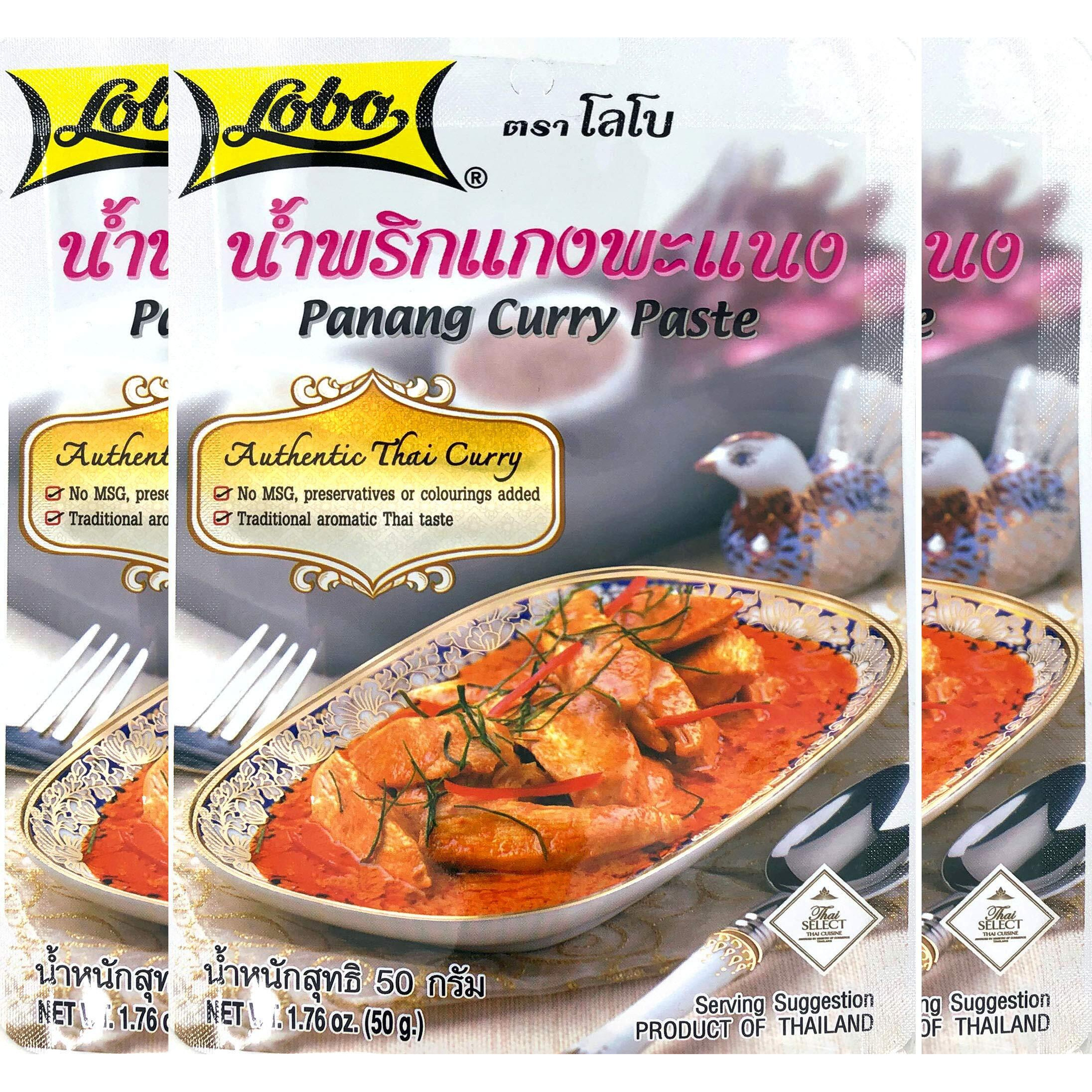 Lobo Panang Curry Paste - No Msg, No Preservatives, No Artificial Colors (Pack Of 3)