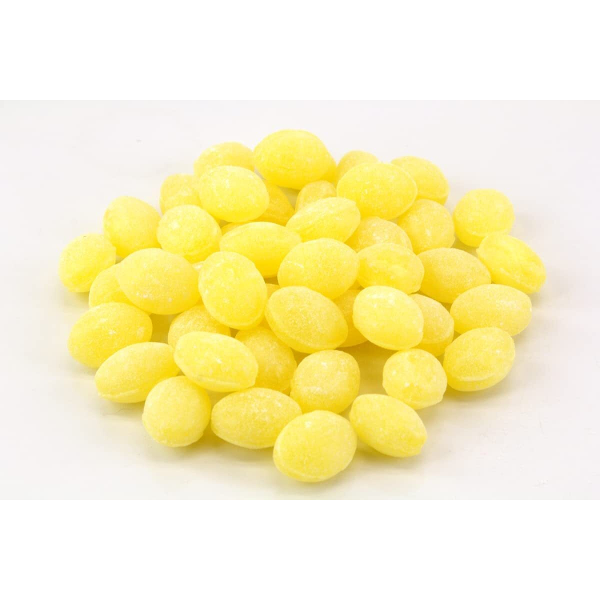 Planet Sweets Sanded Lemon Hard Candy Drops - 8 Ounce - Old Fashioned Candies - Naturally Flavored - Gluten Free