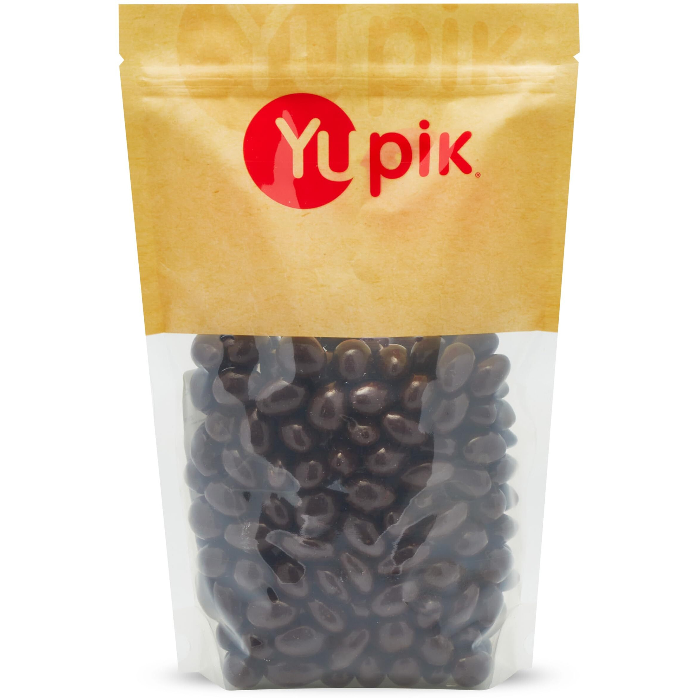 Yupik 60% Dark Chocolate Covered Almonds, 2.2 Lb, Kosher, Whole Nuts, Almonds Dipped In Chocolate, Crunchy & Smooth, Dark Chocolate Candy, Classic Sweet Snacks
