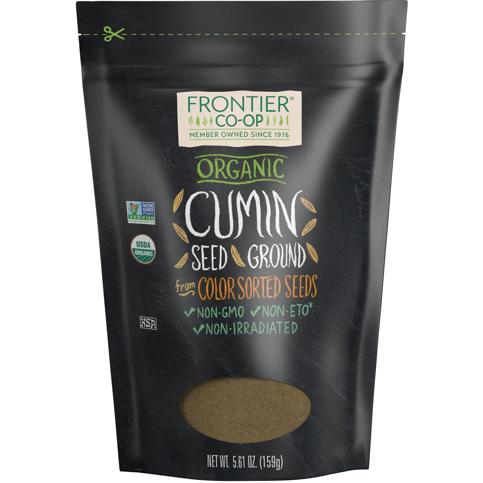 Frontier Co-Op Organic Ground Cumin Seed 5.61Oz Cumin Powder
