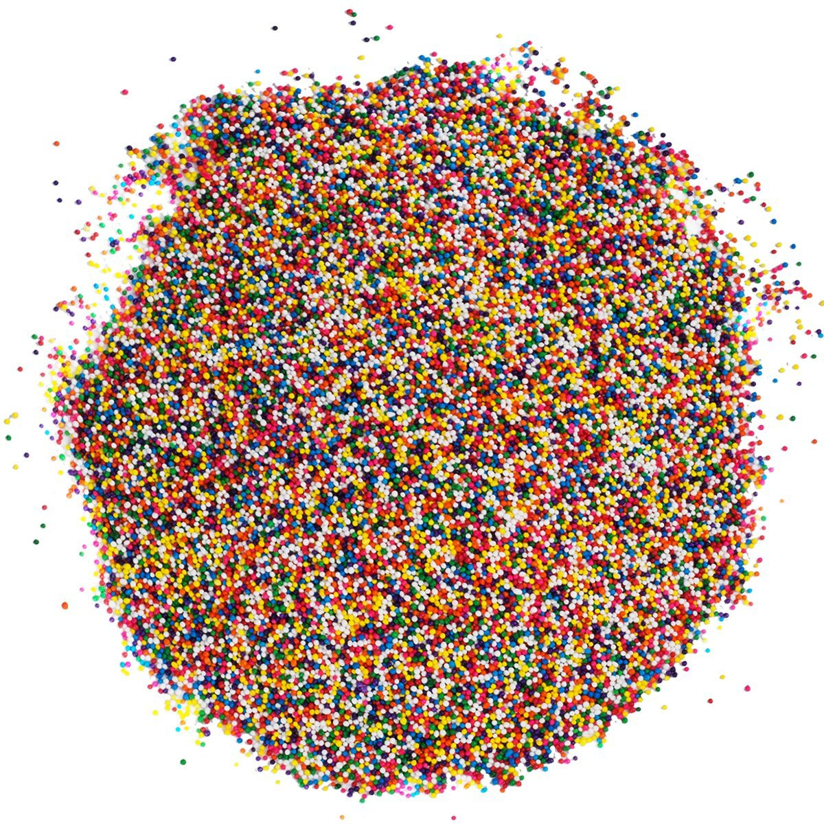 Rainbow Nonpareils Sprinkles - 2.7 Pounds - Rainbow Christmas Sprinkles - Bulk Ice Cream Sprinkles - Rainbow Non Pareil Sprinkles For Cake Decorating, Cookies, Cupcakes
