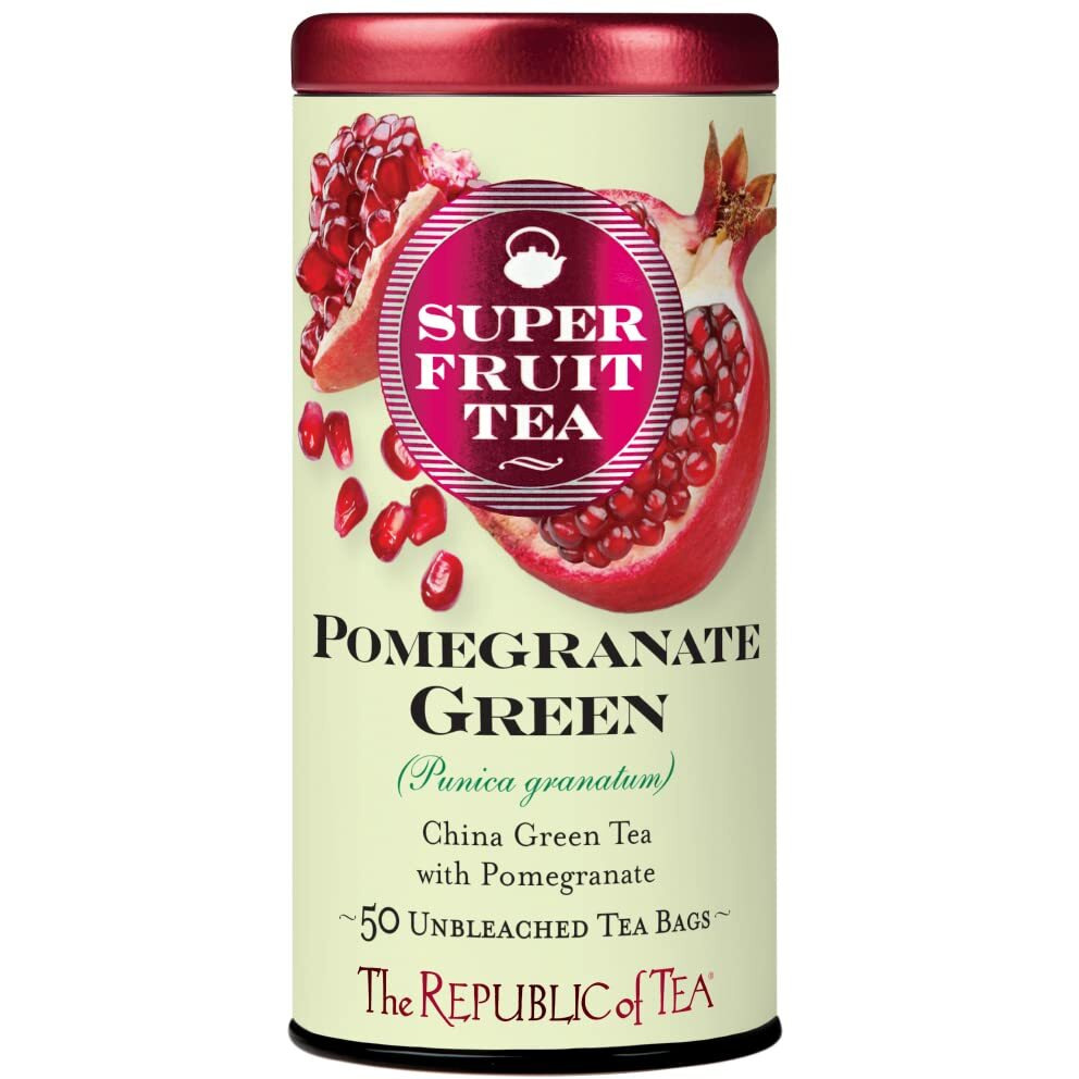 The Republic Of Tea, Pomegranate Green Tea, 50-Count