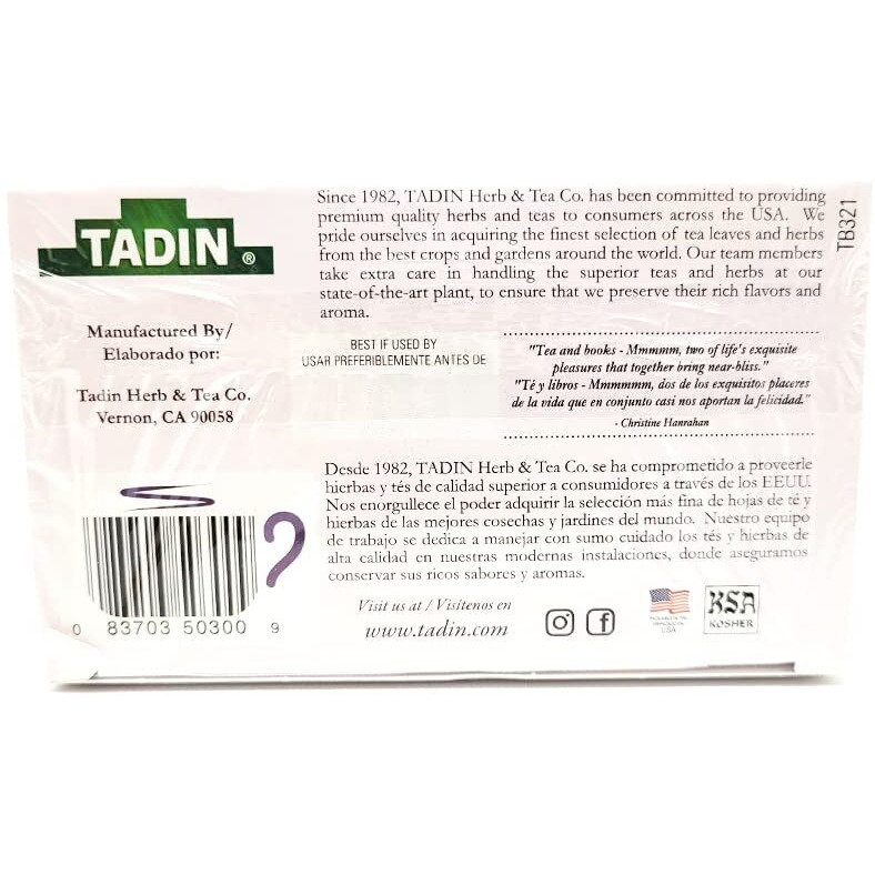 Tadin Herbal Tea Siete Azahares / Seven Blossoms. Calming, Soothing & Caffeine Free Blend. 24 Bags. 1.01 Oz - Pack Of 3