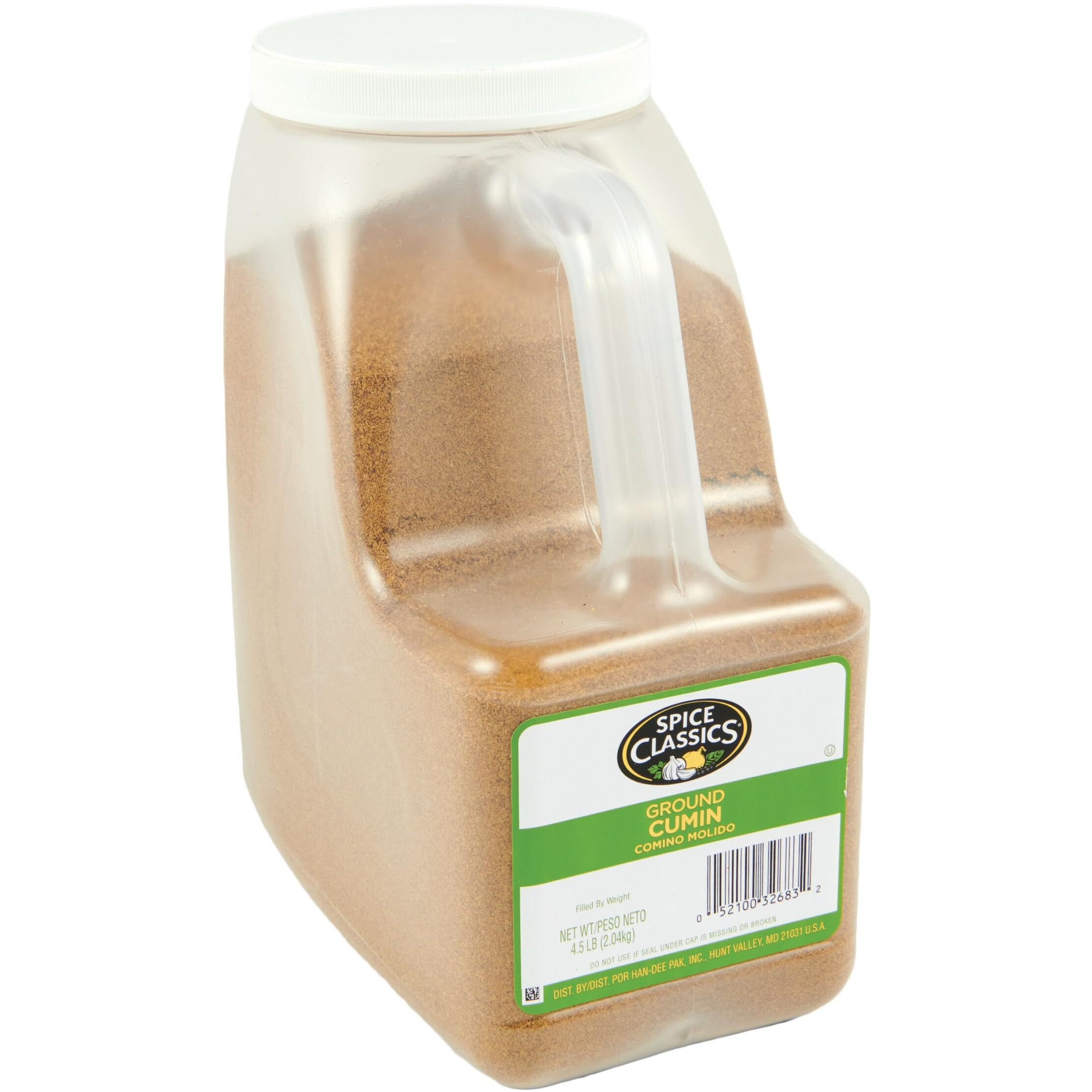 Spice Classics Ground Cumin, 4.5 Lb - One 4.5 Pound Container Of Bulk Ground Cumin Powder, Season Burritos, Enchiladas, Tacos, Meat And More