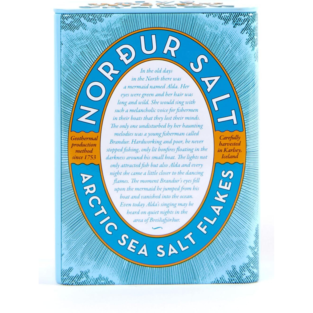 Nordur Salt Arctic Sea Salt Flakes Premium Icelandic Flake Salt, Premium Tin Can 8.8Oz