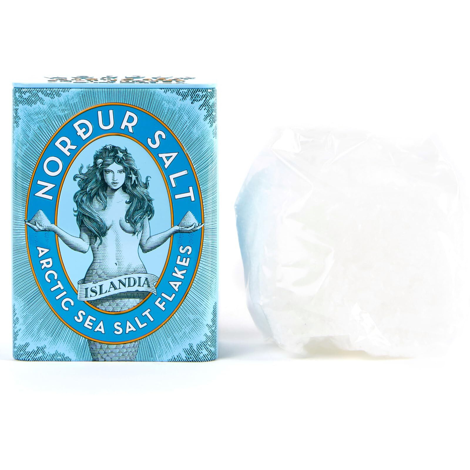Nordur Salt Arctic Sea Salt Flakes Premium Icelandic Flake Salt, Premium Tin Can 8.8Oz