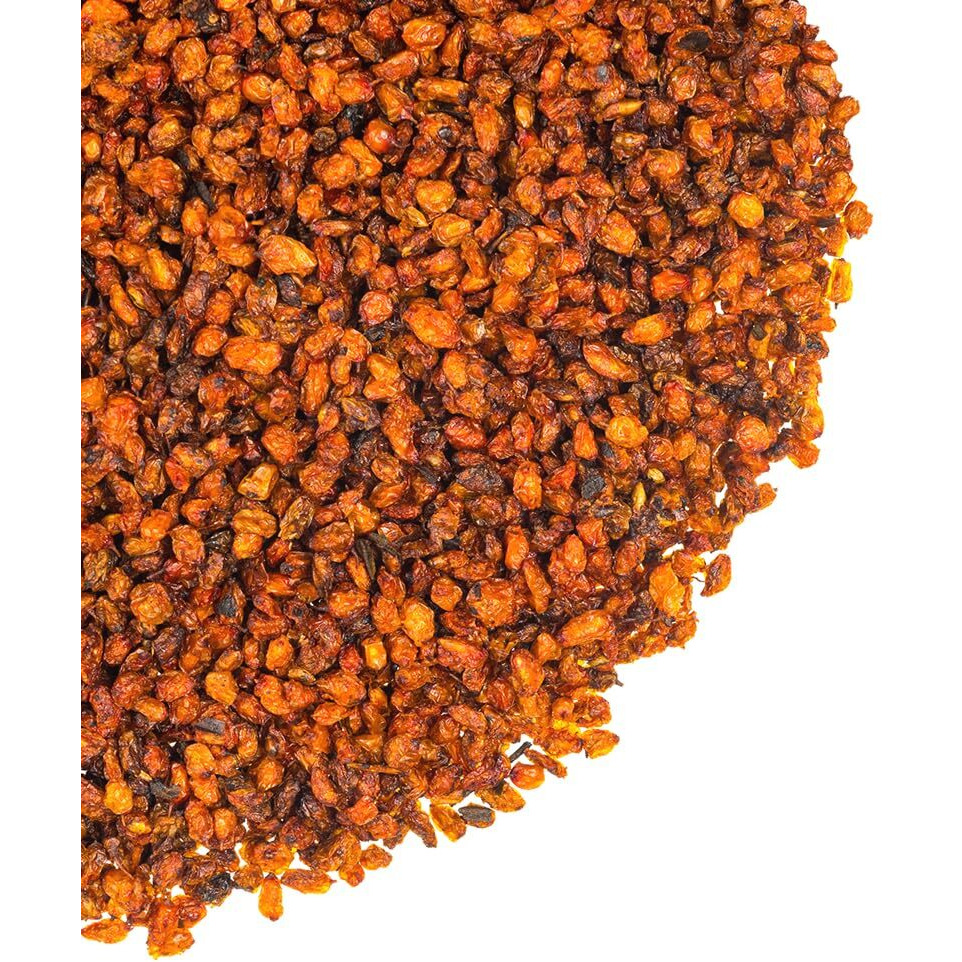 Siberian Sea Buckthorn Dried Berries 7.06 Oz (200 G) Unsweetened 100% Raw Natural Wild Harvested Hippophae Fruit, No Additives, High Omega-7, Sports Bars, Yogurt, Smoothie, Snacks