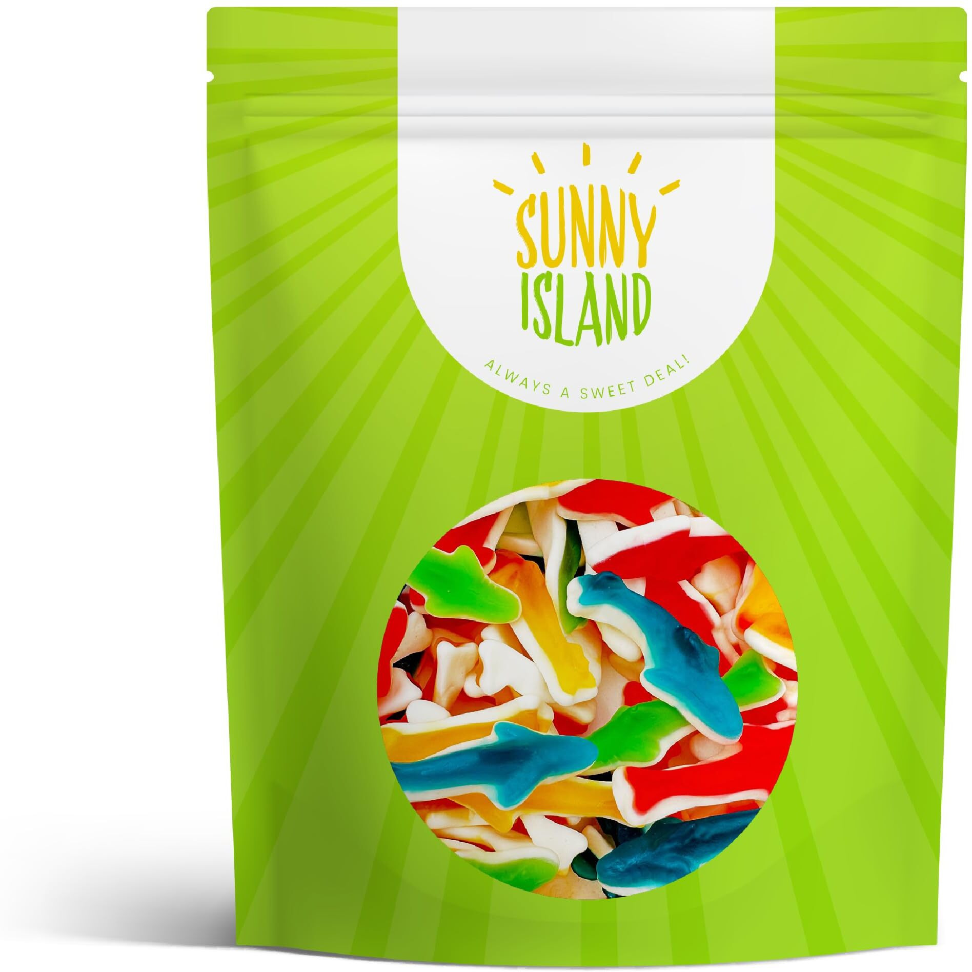 Gummy Sharks Candy In Assorted Fruit Flavors, 2-Pound Bag