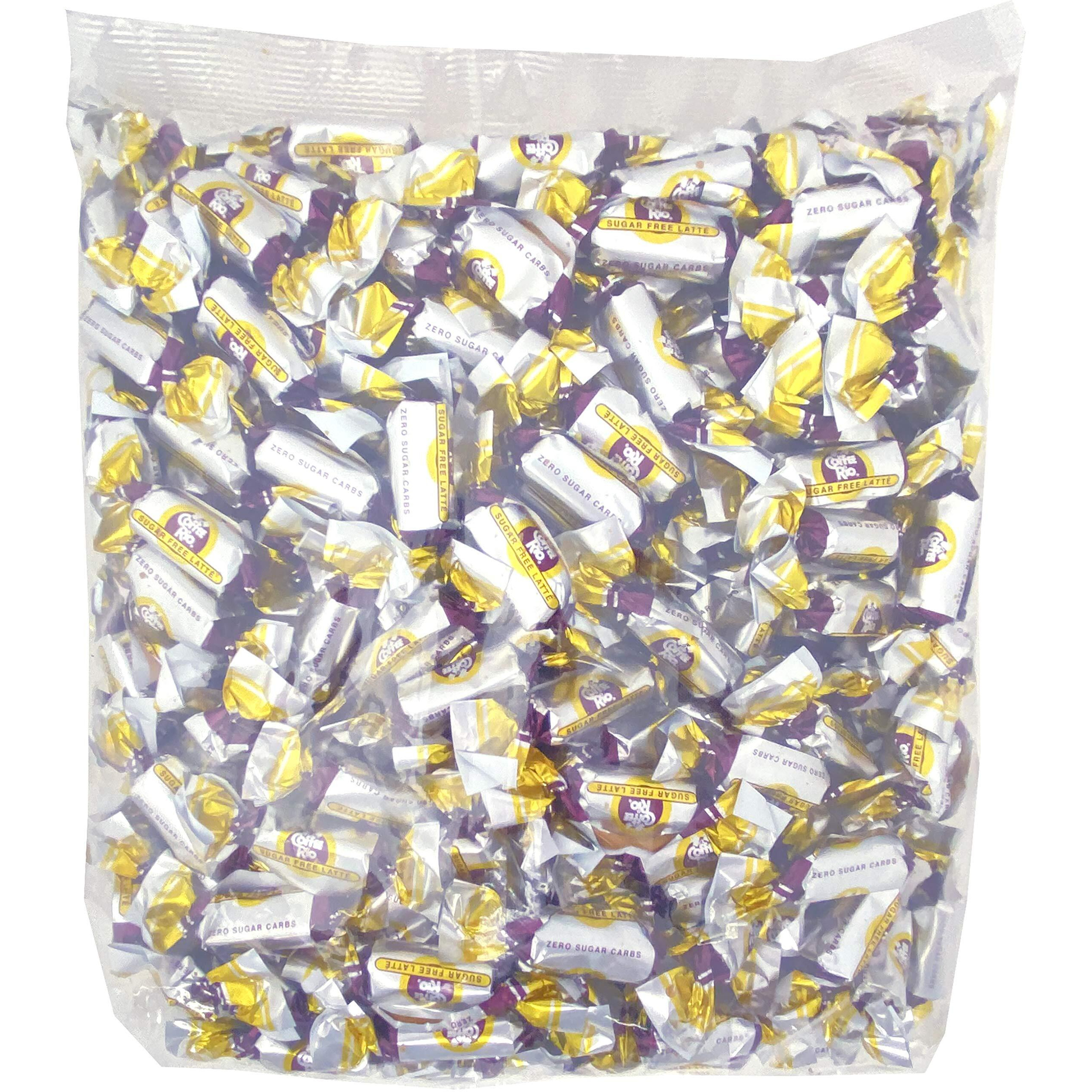 Coffee Rio Sugar-Free Coffee Bulk Candy, 3 Pound Bag Individually Wrapped Sugar-Free Coffee Candy, Kosher Candy (Sugar-Free Latte)