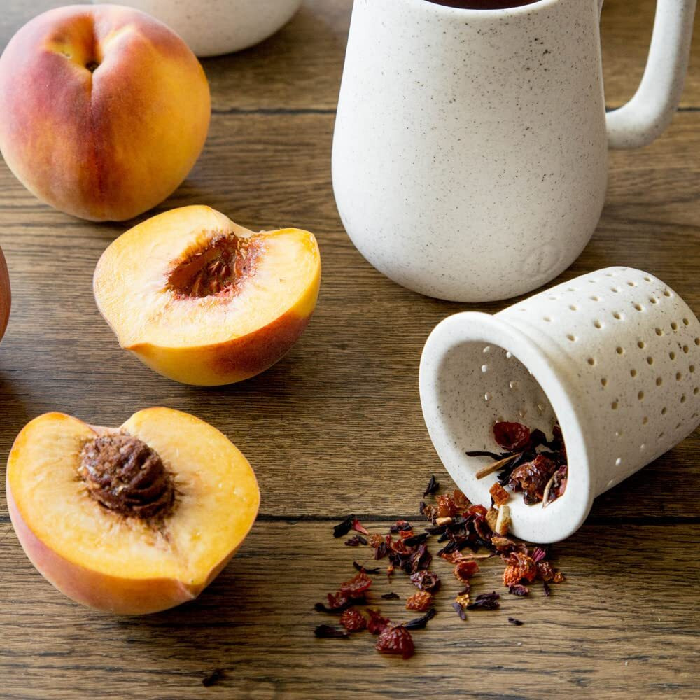 Harney & Sons Peach Fruit Tea | 4 Ounce Loose Herbal Peach Fruit Tea