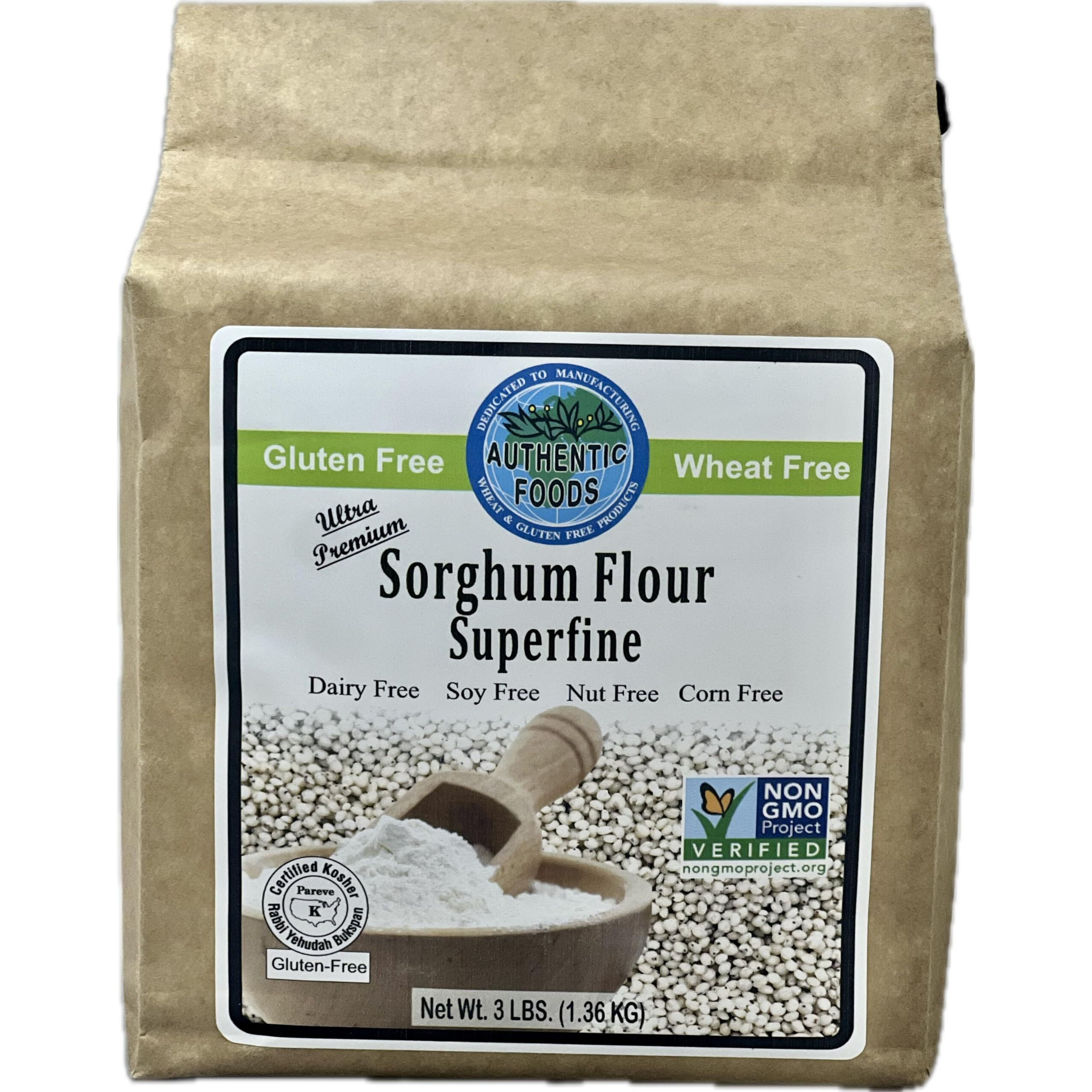 Authentic Foods Sorghum Flour Superfine 3Lbs