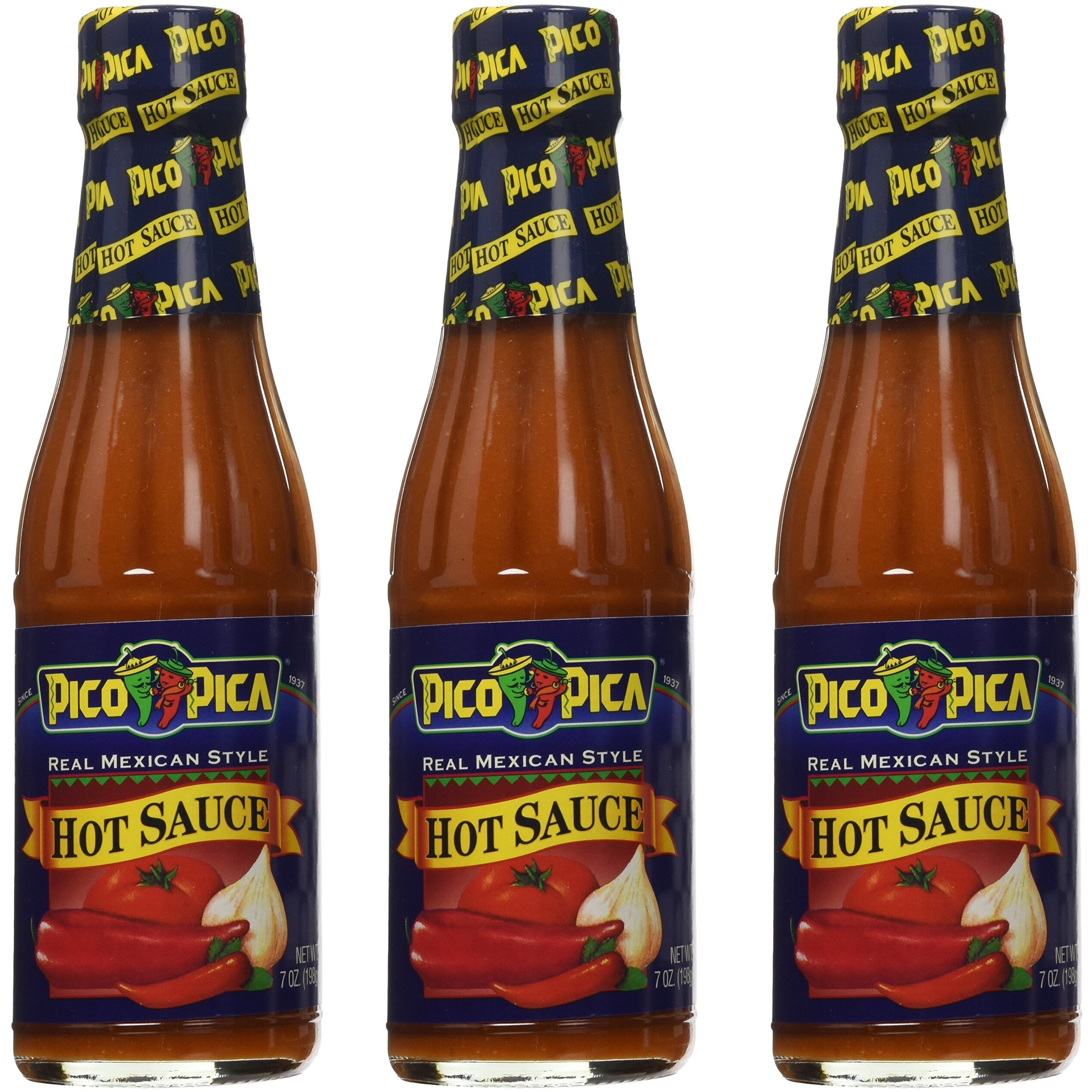 Pico Pica Mexican Hot Sauce 7 Oz (Pack Of 3)