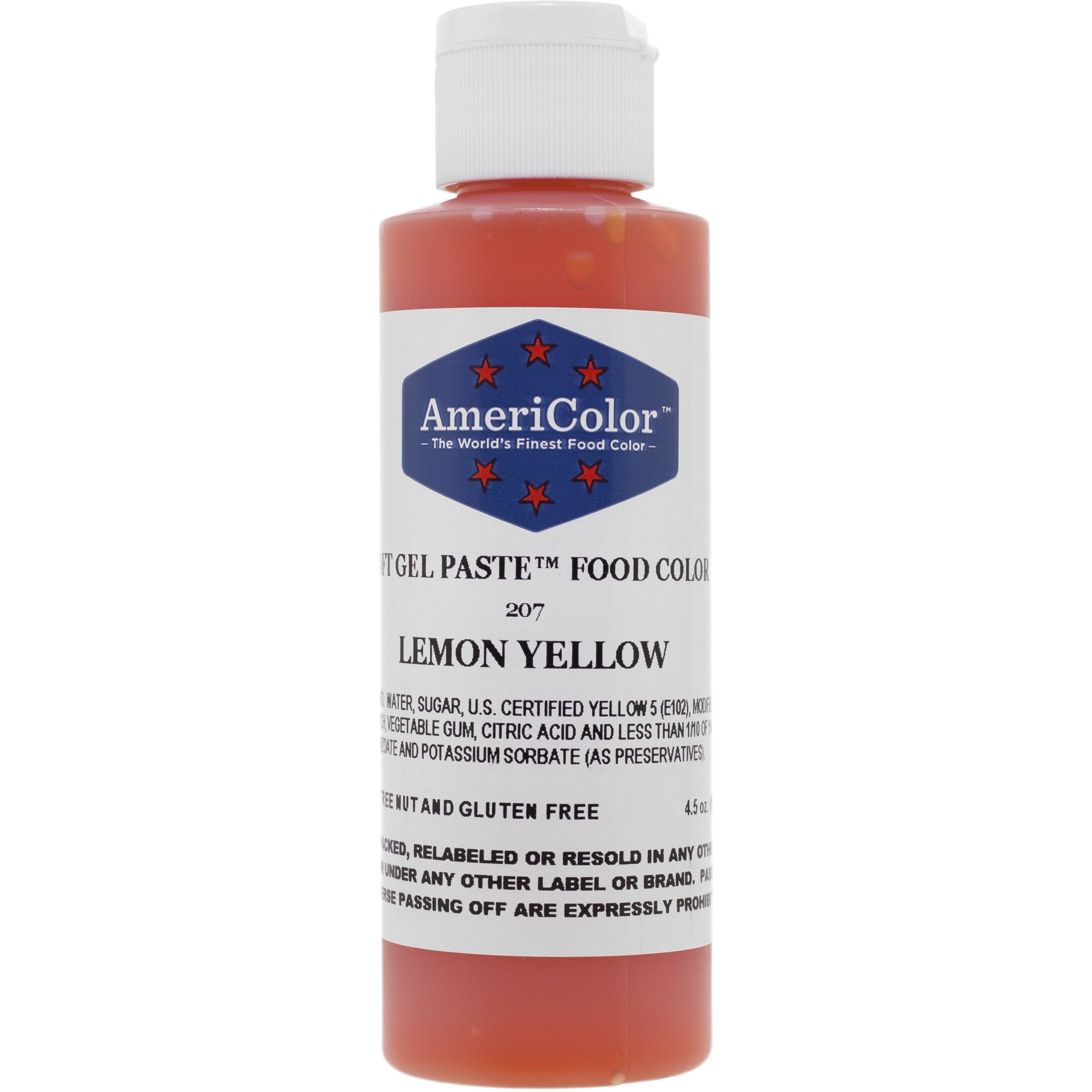 Americolor Soft Gel Paste Food Color, 4.5-Ounce, Lemon Yellow
