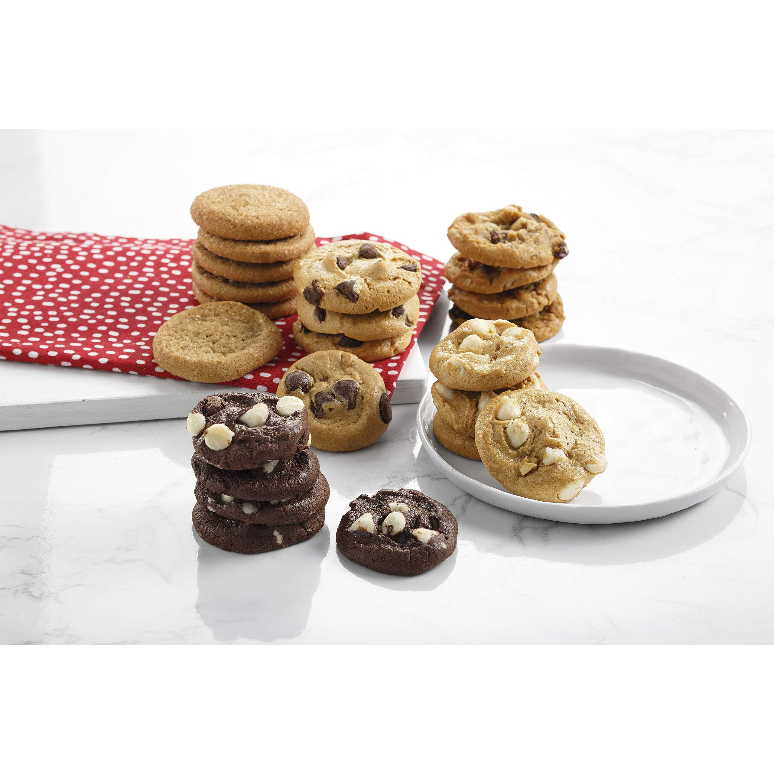 Mrs. Fields - Sweet Sampler Cookie And Brownie Crate - 24 Nibblers Bite-Sized Cookies, 18 Brownie Bites, And 3 Frosted Cookies (45 Count)