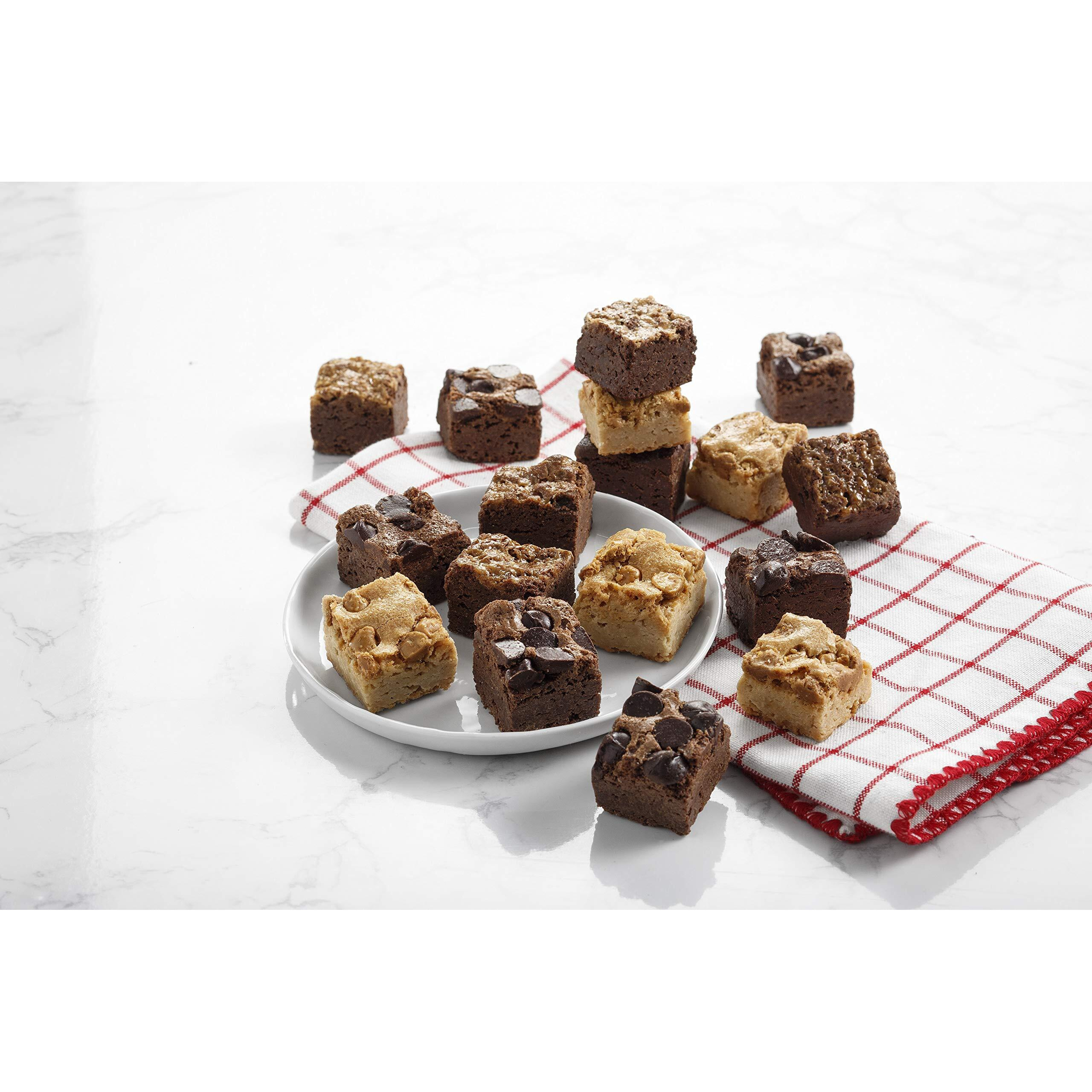 Mrs. Fields - Sweet Sampler Cookie And Brownie Crate - 24 Nibblers Bite-Sized Cookies, 18 Brownie Bites, And 3 Frosted Cookies (45 Count)