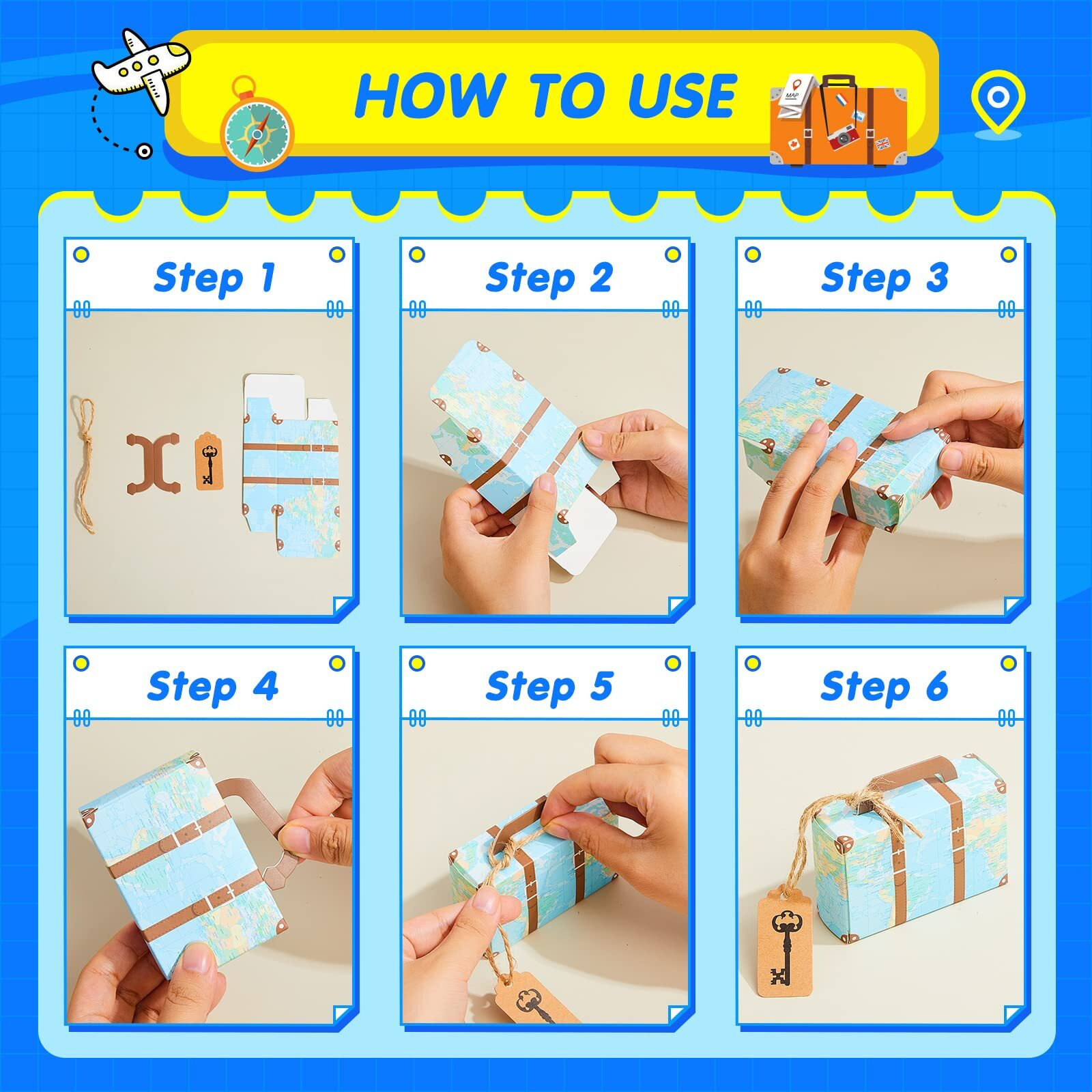 24 Pcs Travel Cake Topper Decorations Let The Adventure Begin Travel Theme Cupcake Toppers Mini Suitcase Airplane Cameras Miniature Compass For Birthday Baby Shower Travel Theme Party Decorations
