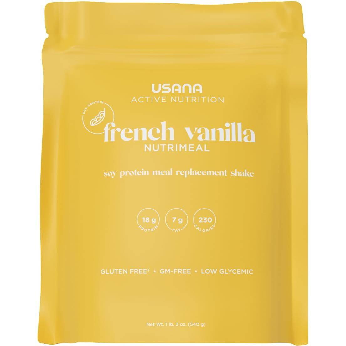 Usana Nutrimeal Meal Replacement Shake - French Vanilla - Non-Gmo - Gluten Free - Low Glycemic - 540 Grams - 9 Servings