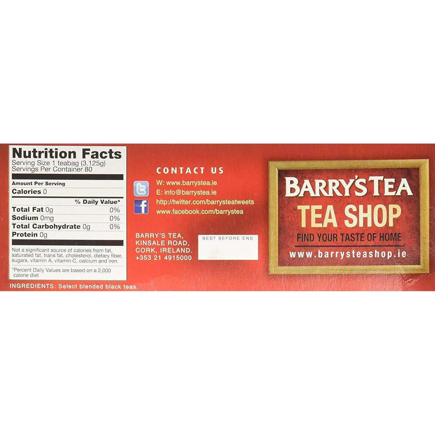 Barry's Tea, Gold Blend, 80 Tea Bags (Pack Of 4)