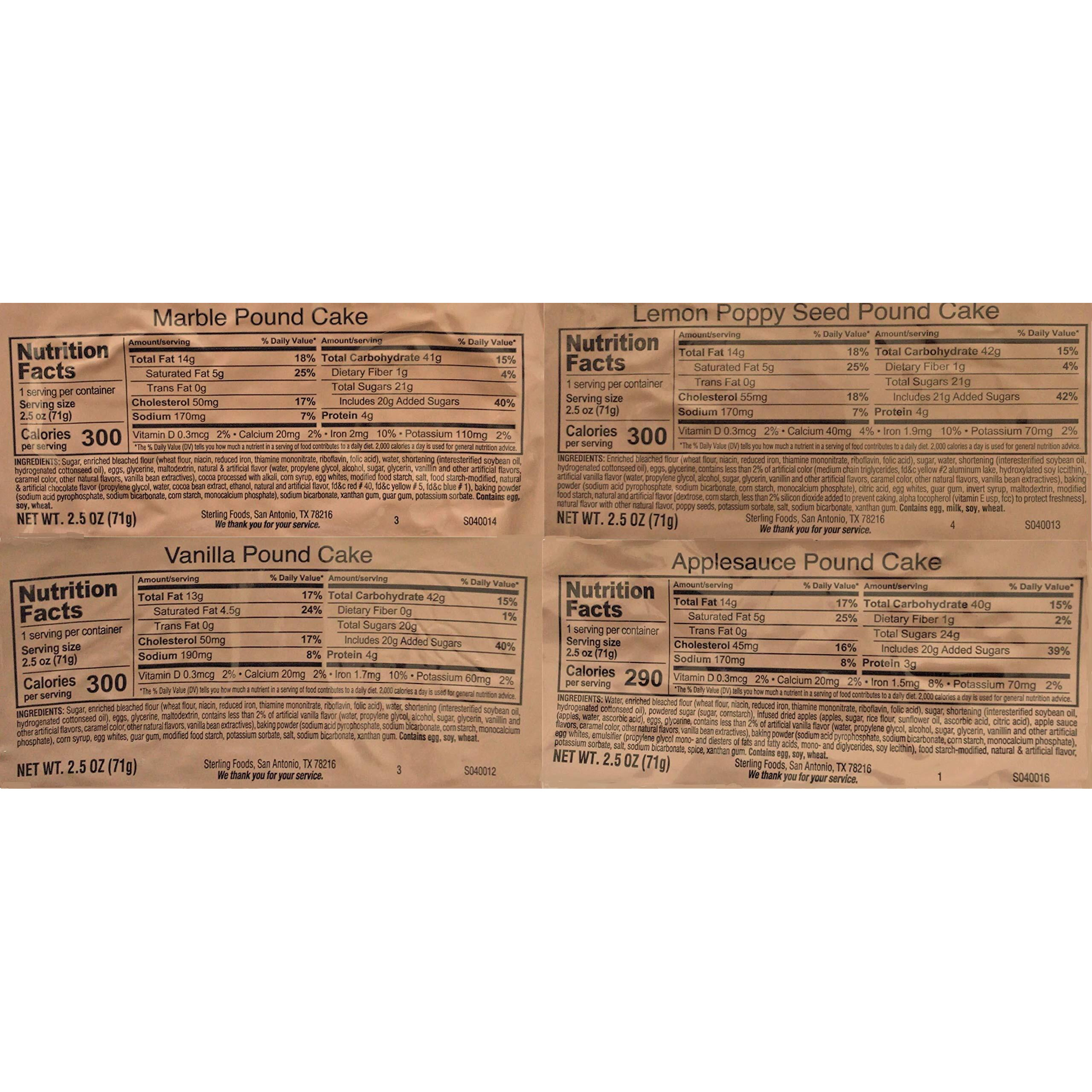 Mre Pound Cake Combo - 12 Pack