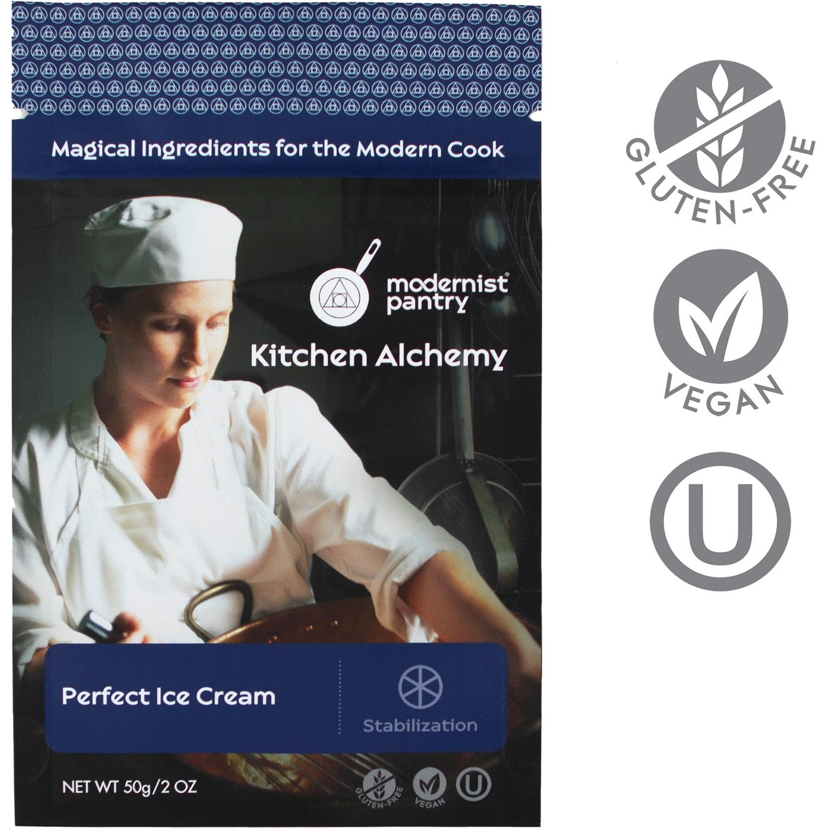 Perfect Ice Cream [Ice Cream Stabilizer] Vegan Ou Kosher Certified - 50G/2Oz (Stabilizes And Prevents Crystal Formation In Ice Cream Recipes)