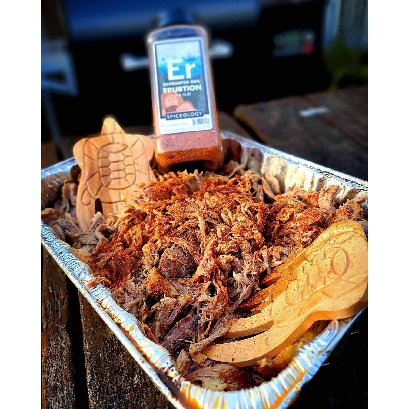 Sasquatch Bbq - Erubtion - Barbeque Rib Rub By From Spiceology - Use On Ribs, Wings, Bacon, Chicken, Pork - Barbeque Spices And Seasoning For Smoking - 26 Oz