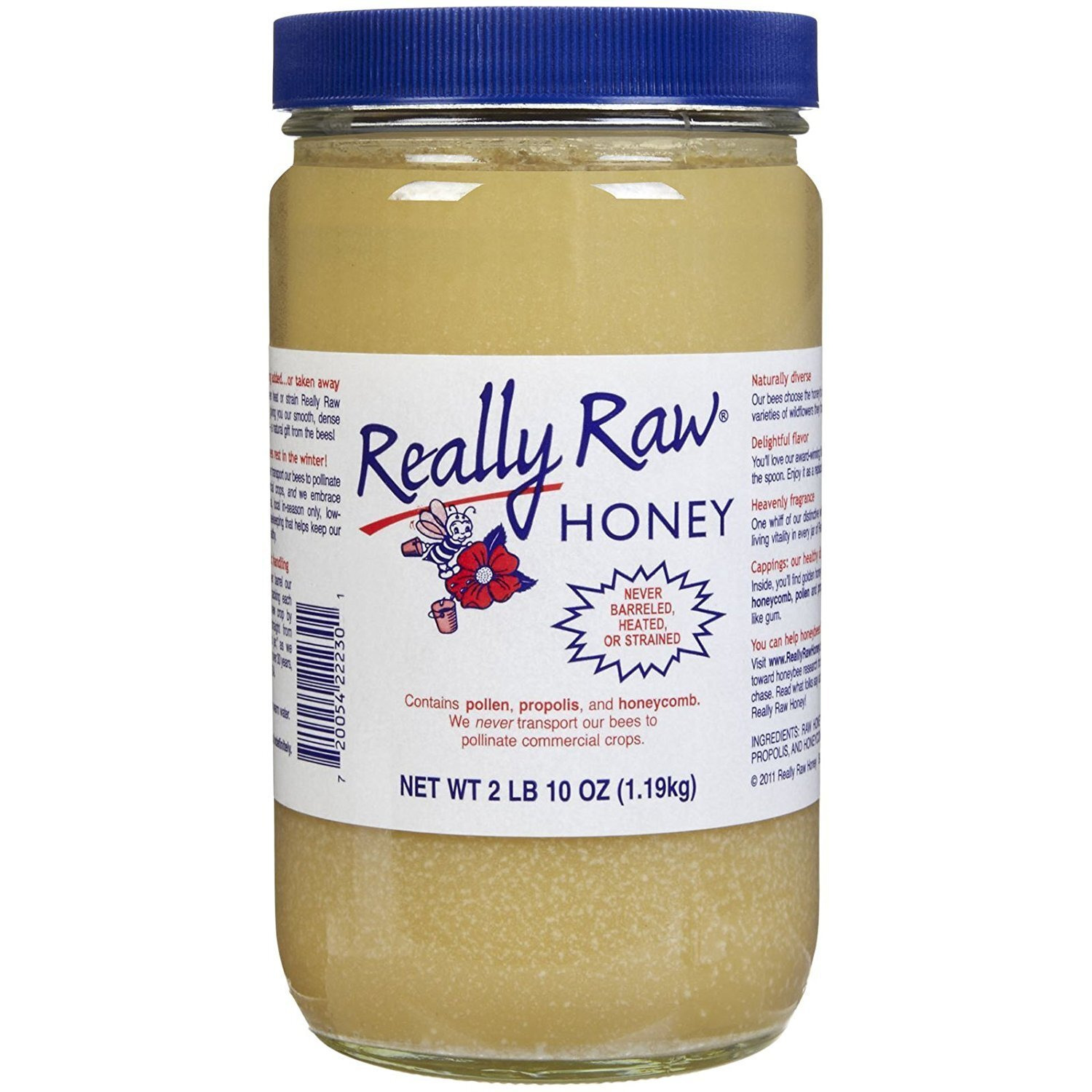 Really Raw Honey Energy Snack, Unstrained, 42 Oz