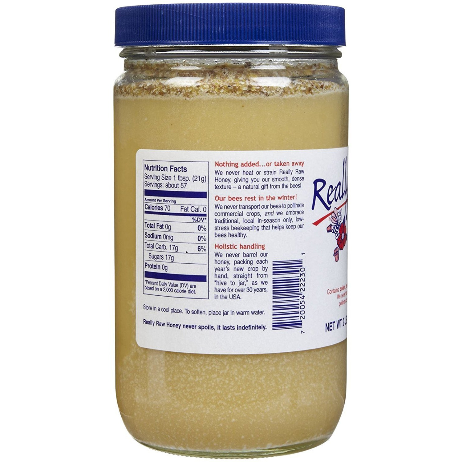 Really Raw Honey Energy Snack, Unstrained, 42 Oz