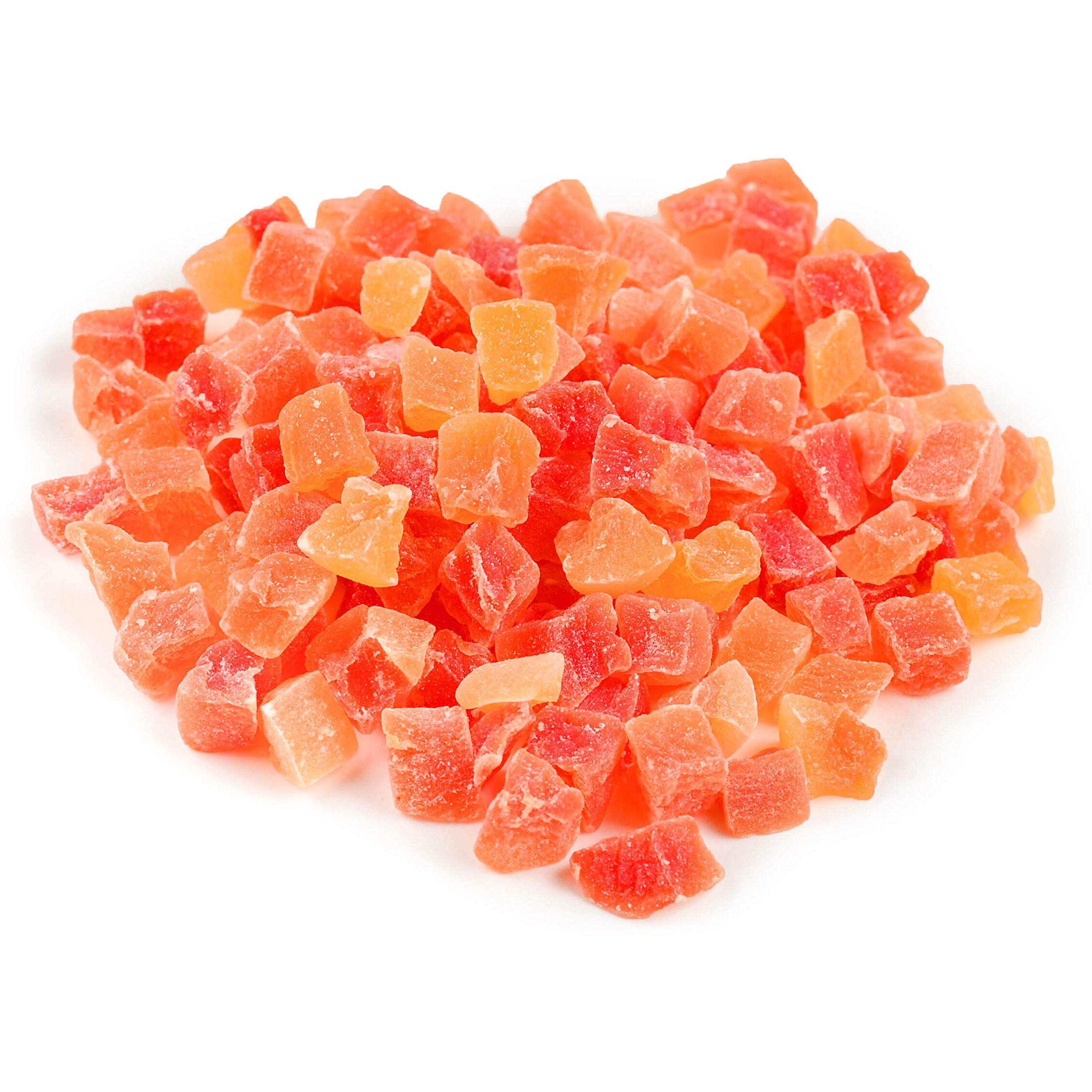 Anna And Sarah Dried Diced Papaya Low Sugar In Resealable Bag, 2Lbs