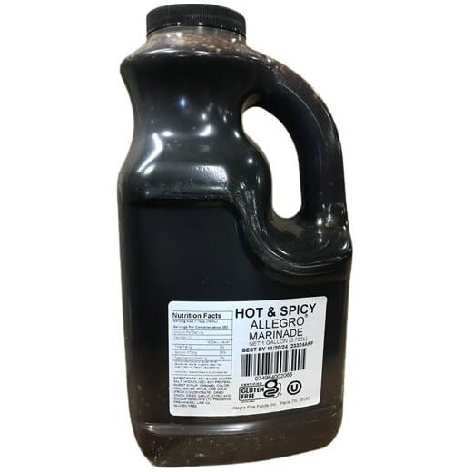Allegro - The Marinate Everything Marinades - Hot & Spicy 1 Gallon (128 Oz), Pack Of 1