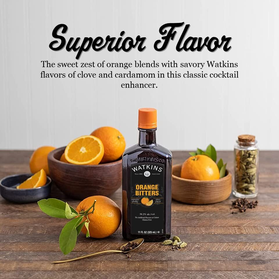 Watkins Orange Cocktail Bitters, 4 Oz.