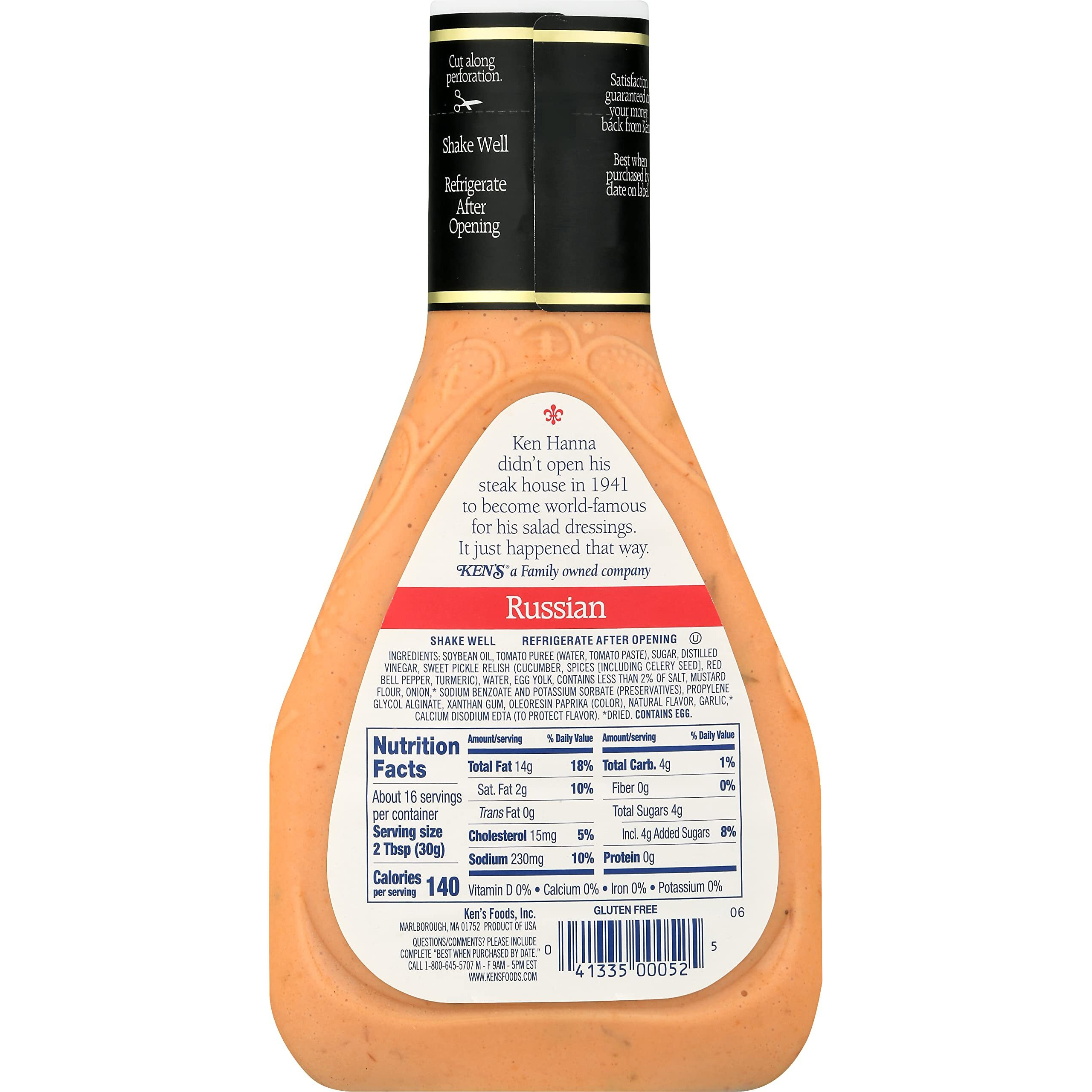 Ken's Steak House Russian Dressing (16 Ounce, Pack Of 4)