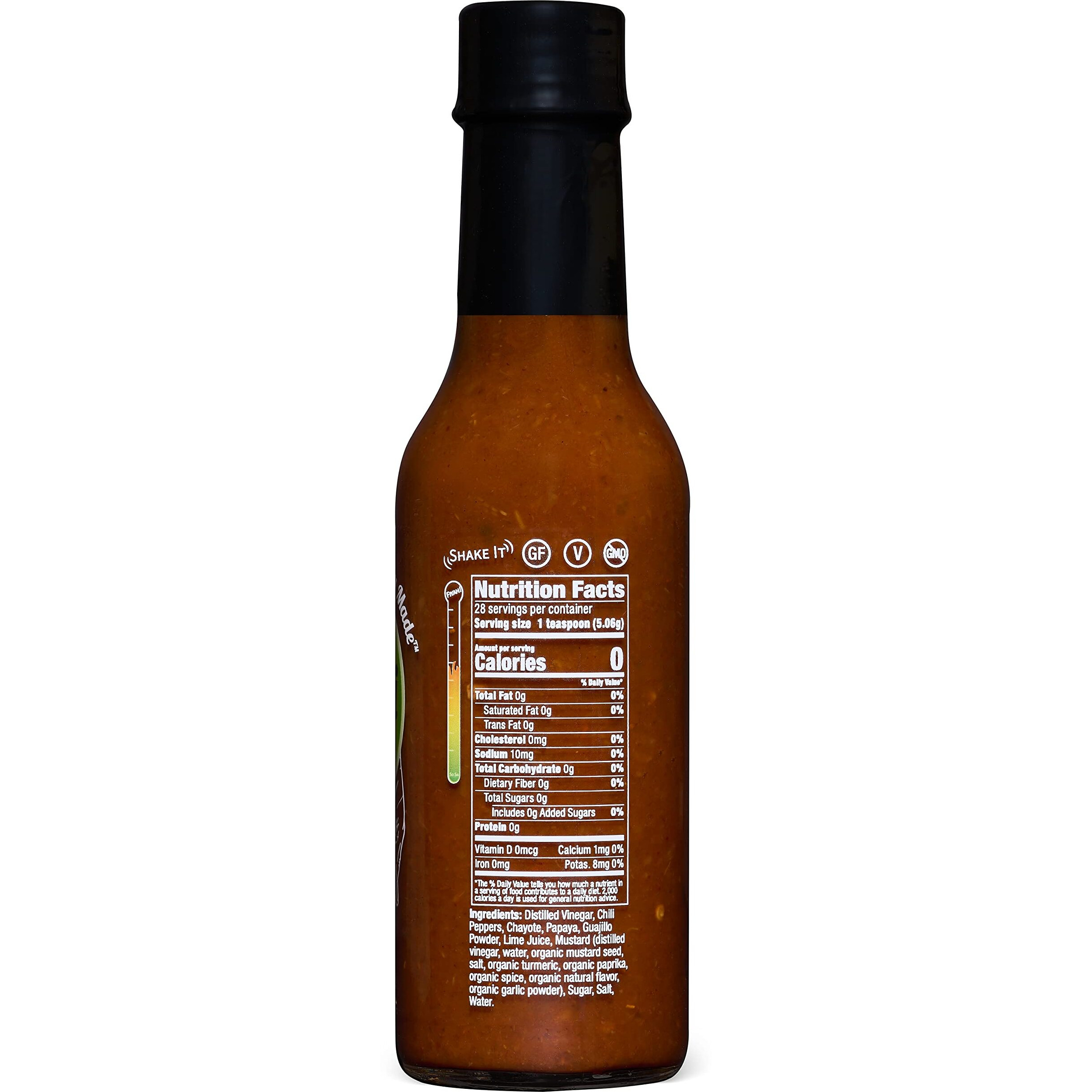 Grandma's Trini Pepper Sauce - Hot Heat Hot Sauce - Vegan - Gluten Free - Non-Gmo - Low Sodium - Low Carb - Fabulous Flavor And Kick - Woman Owned - Black Owned - Veteran Owned - 5 Oz Bottle